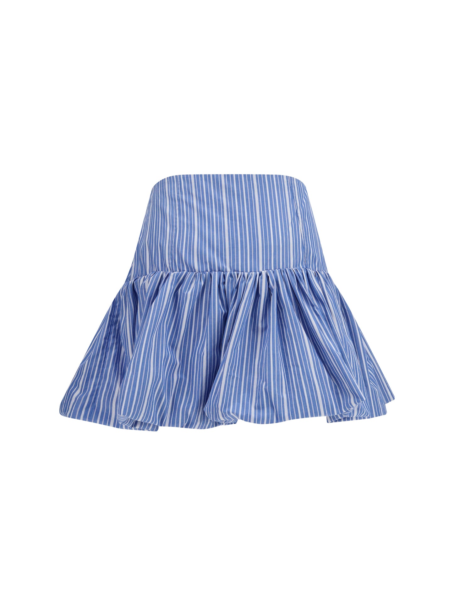 Ganni Women Striped Mini Balloon Skirt GANNI