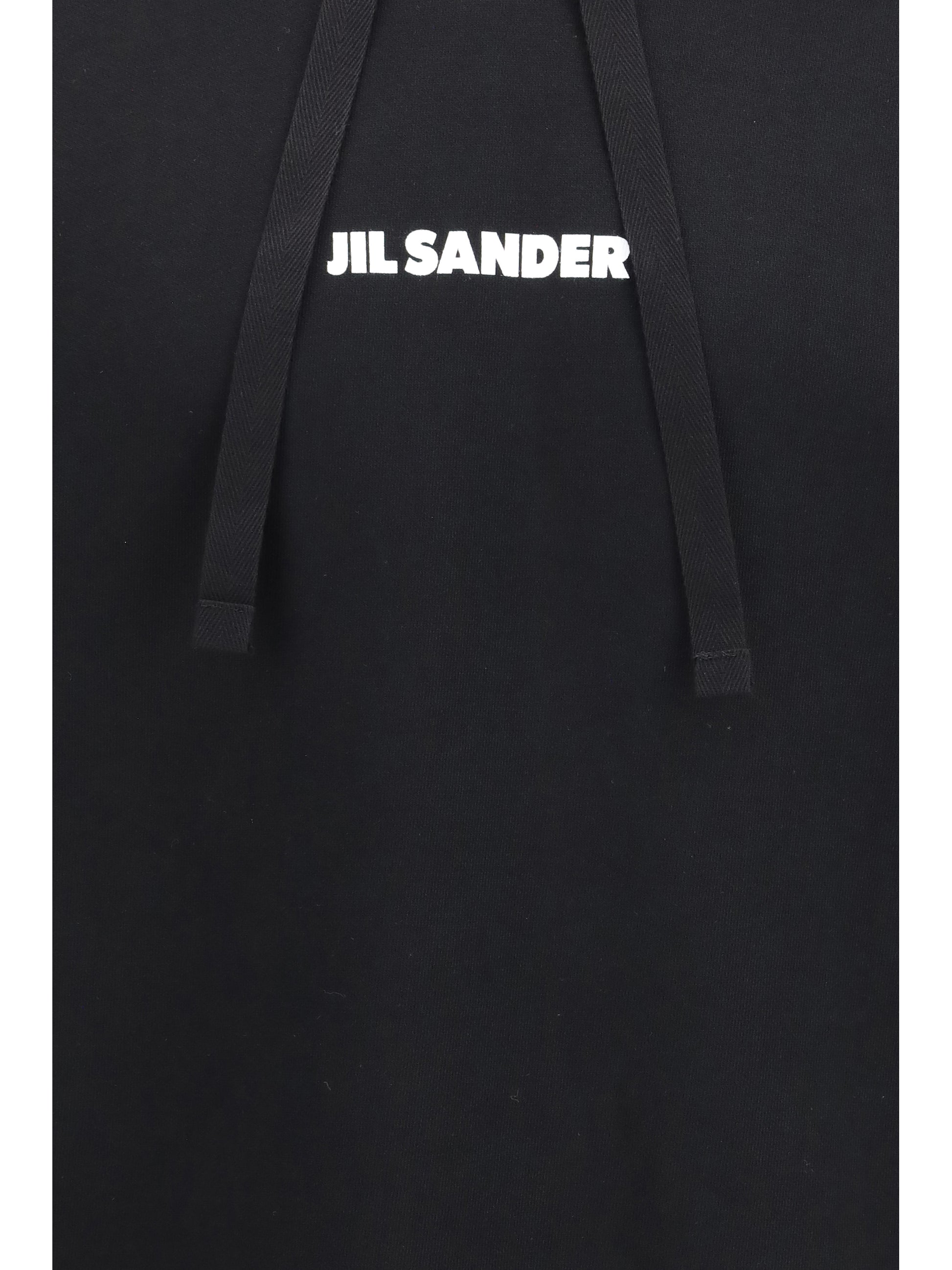 Jil Sander Men Cotton Logo-Detail Hoodie JIL SANDER