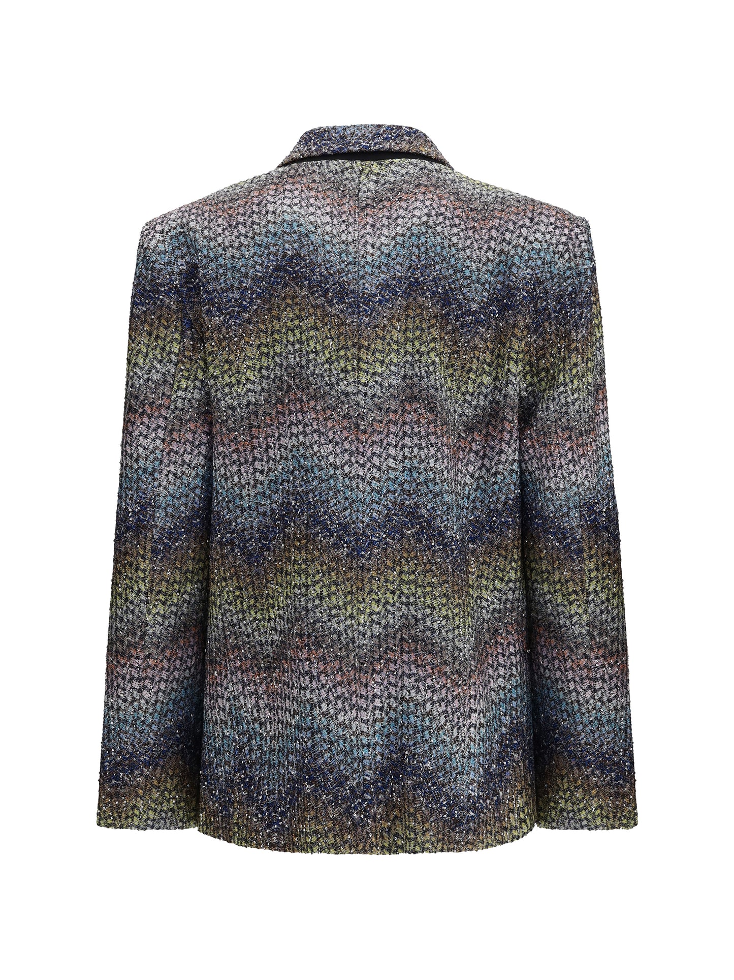 Missoni Women Single-Breasted Lamé Viscose Blazer MISSONI