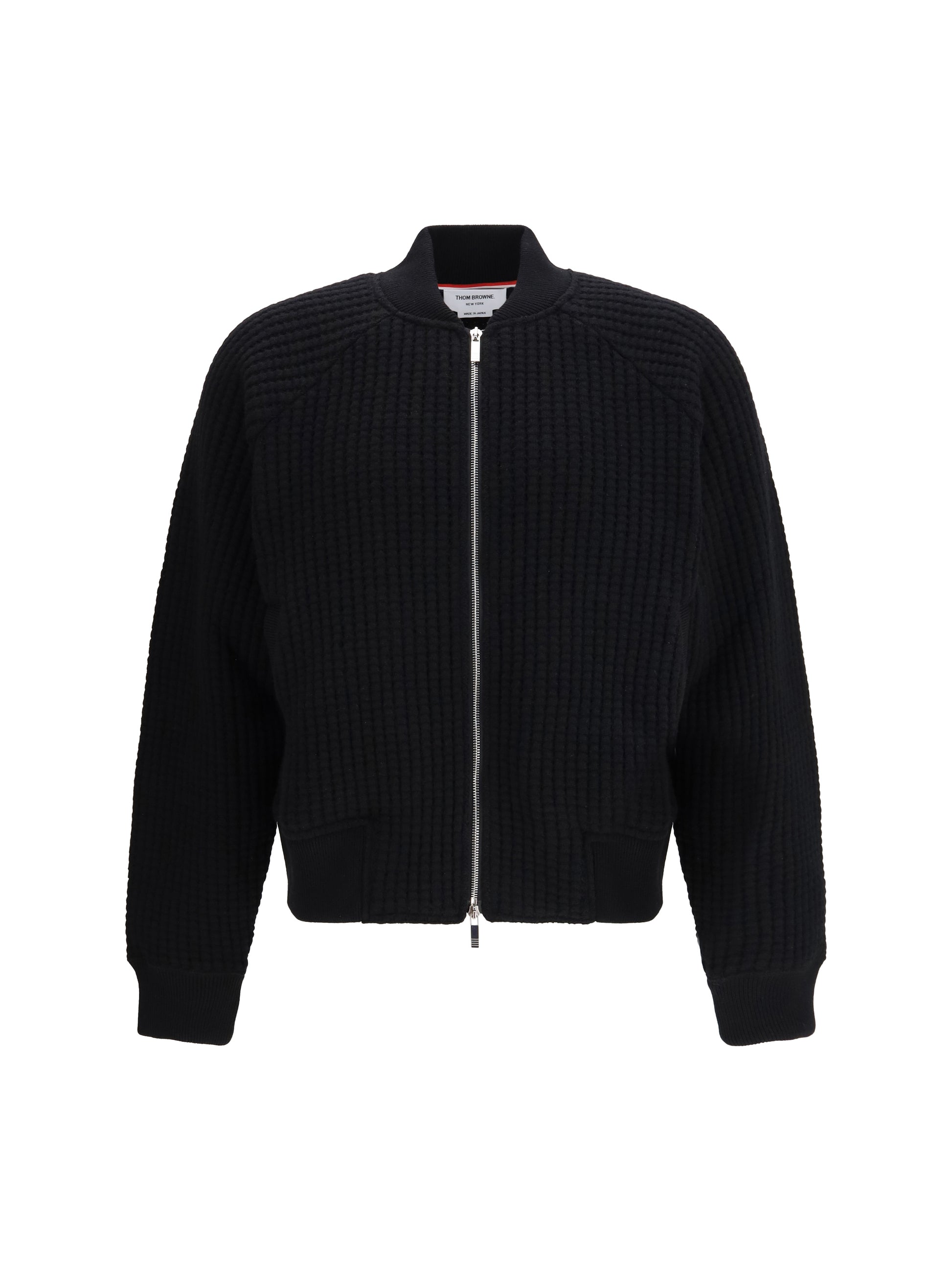 Thom Browne Men Knit Bomber Jacket THOM BROWNE