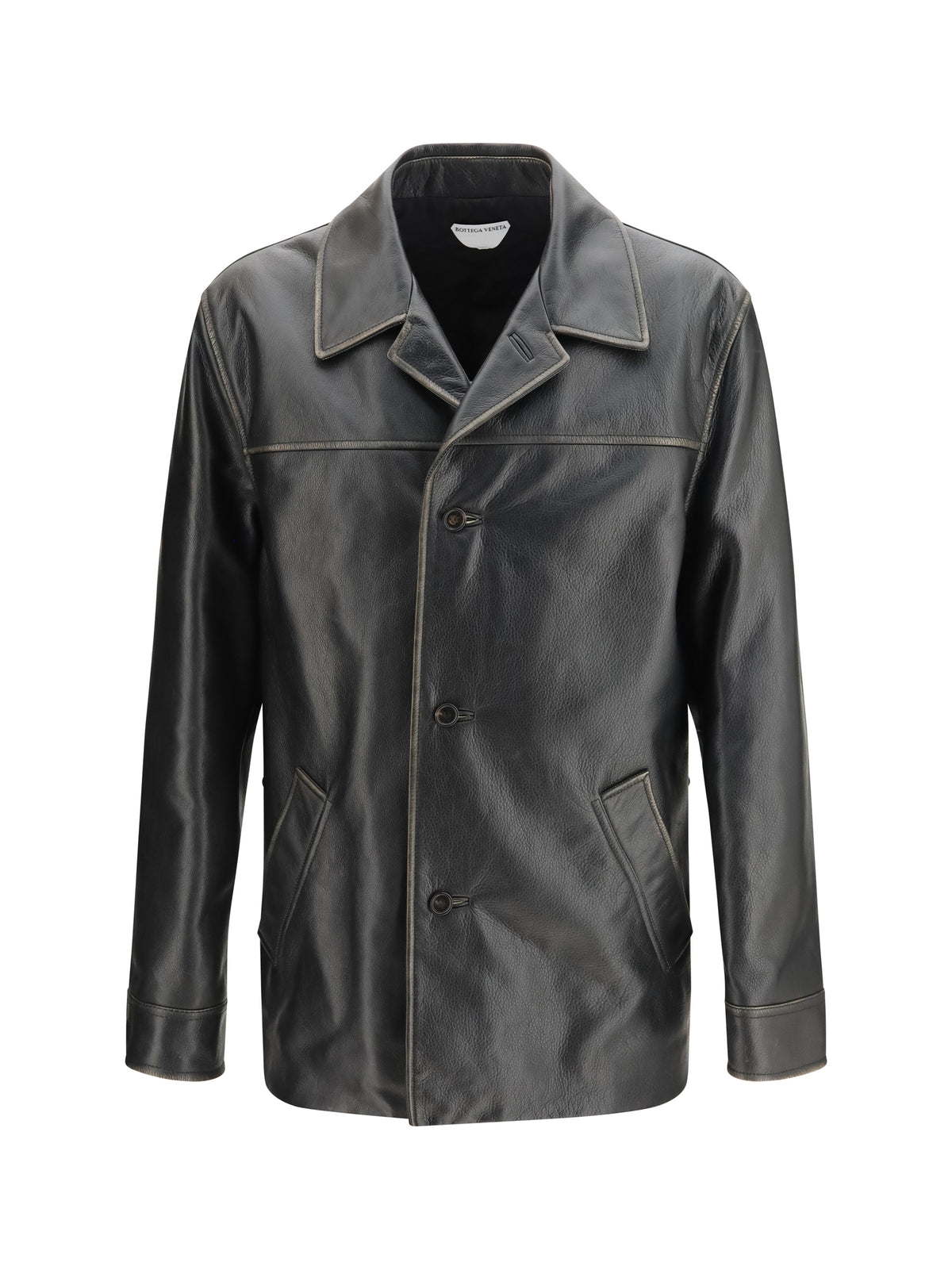 Bottega Veneta Men Padded Leather Jacket BOTTEGA VENETA