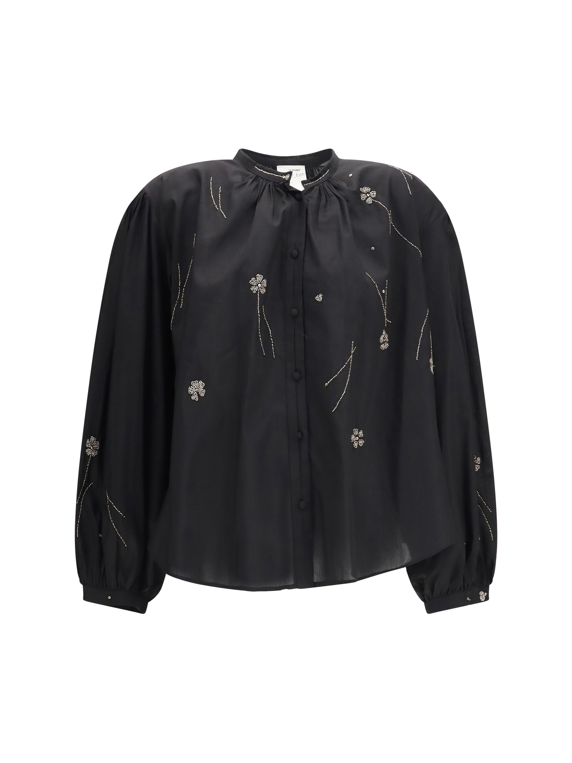 Forte_Forte Women Fleurs D’Orient Embroidered Voile Bohemian Shirt FORTE FORTE