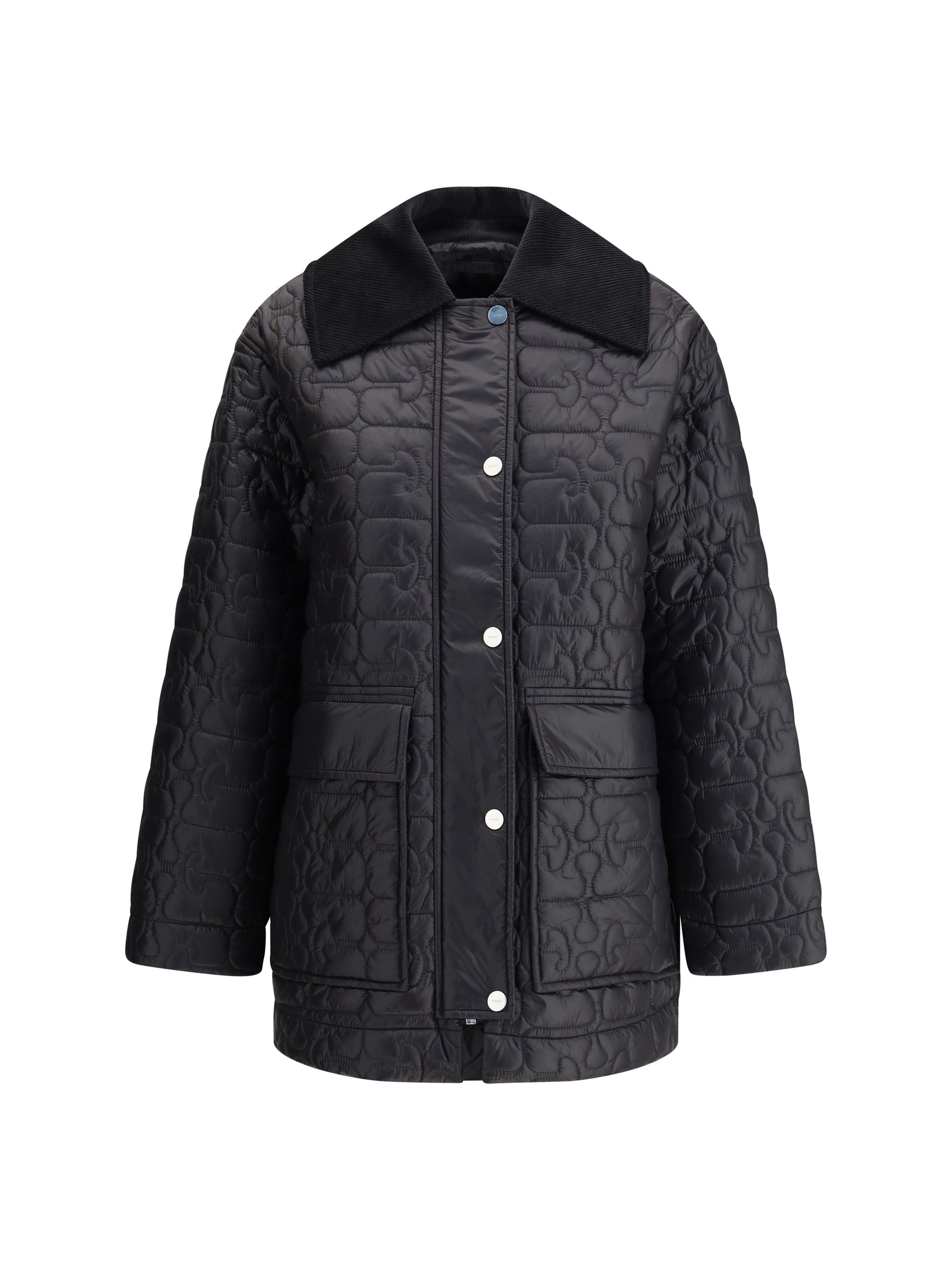 Ganni Women Glossy Finish Down Jacket GANNI