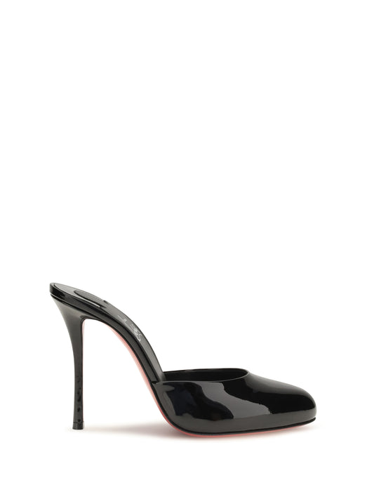 Christian Louboutin Women Dolly Patent Leather Mules CHRISTIAN LOUBOUTIN