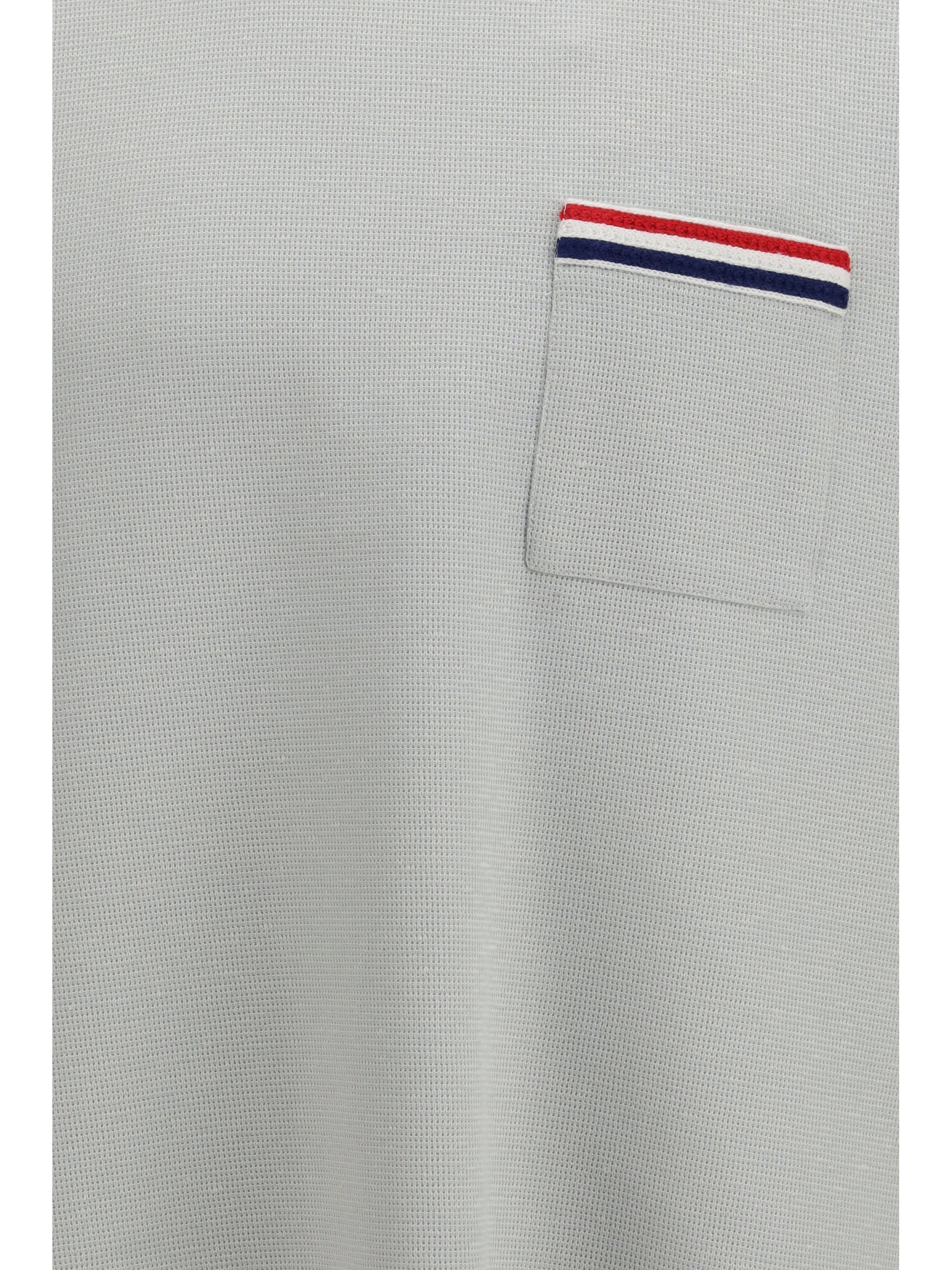 Thom Browne Men Short-Sleeve Cotton-Linen T-Shirt THOM BROWNE