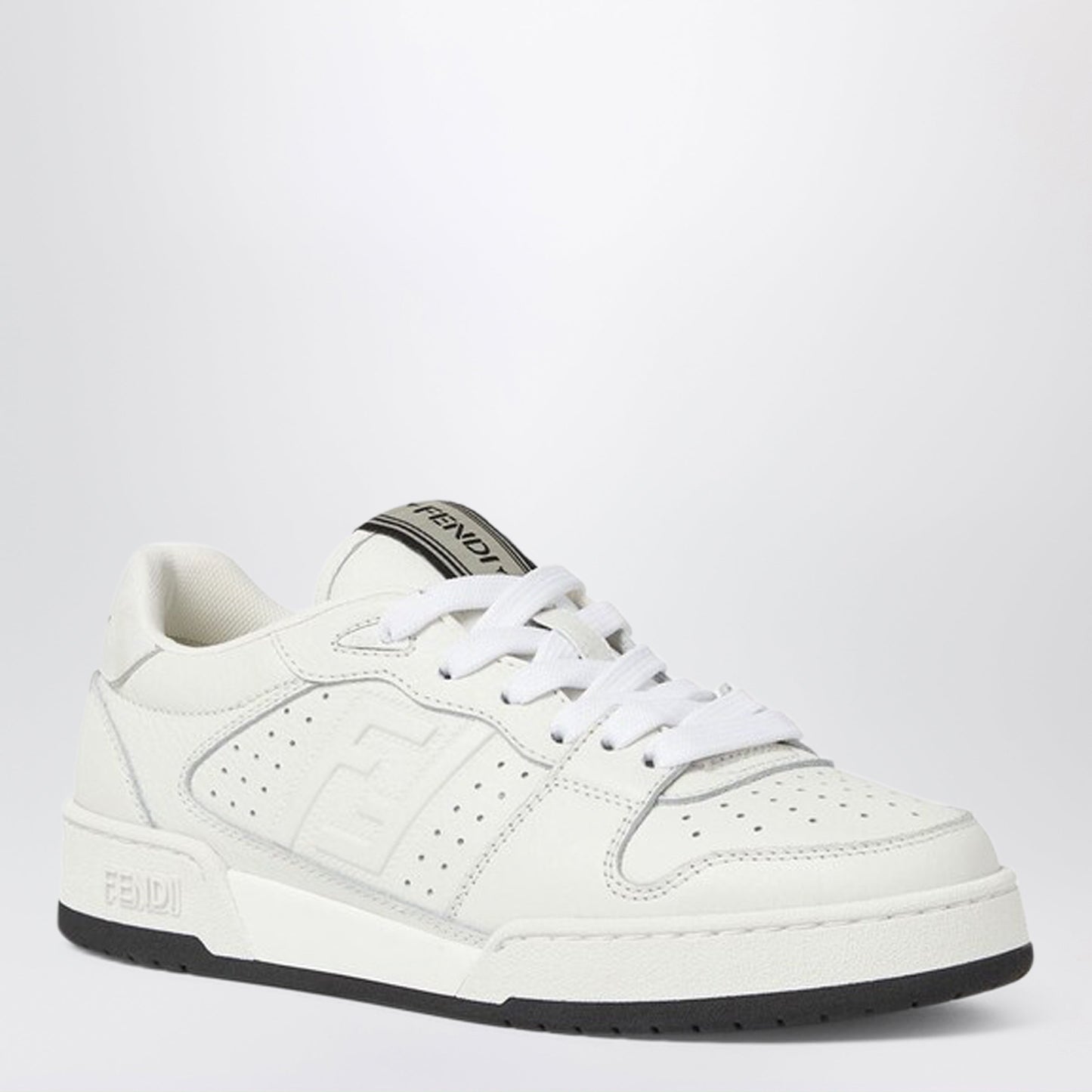 Fendi Low-Tops Match Trainers In White Leather Women FENDI