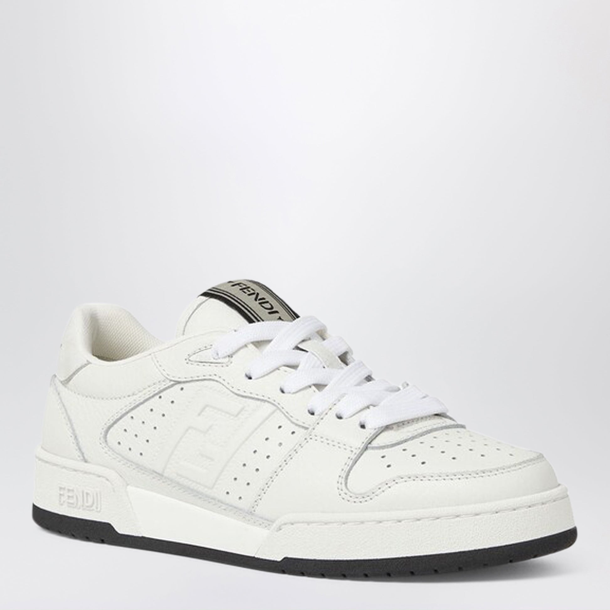 Fendi Low-Tops Match Trainers In White Leather Women FENDI