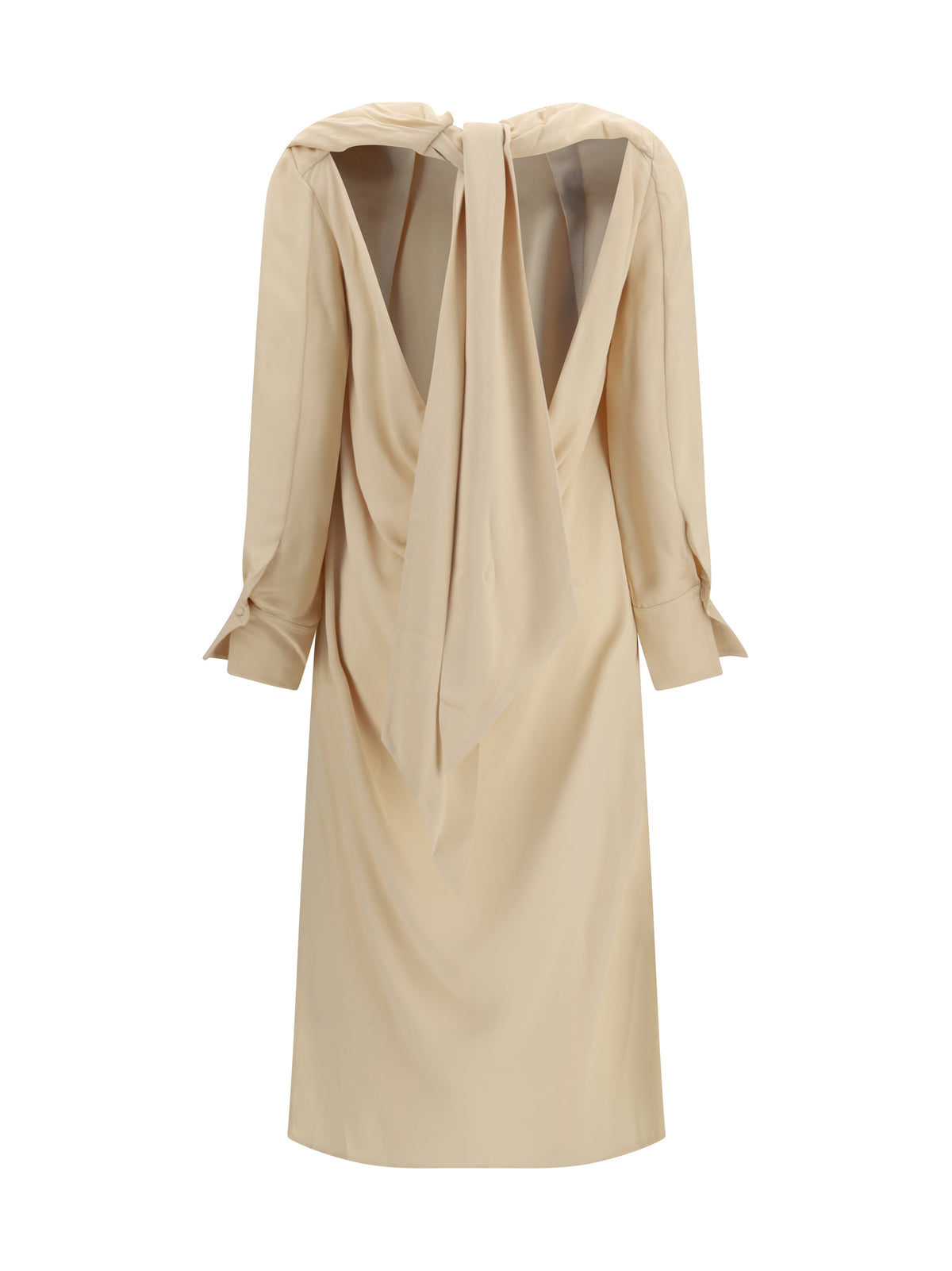 Acne Studios Women Draped Backless Midi Dress ACNE STUDIOS