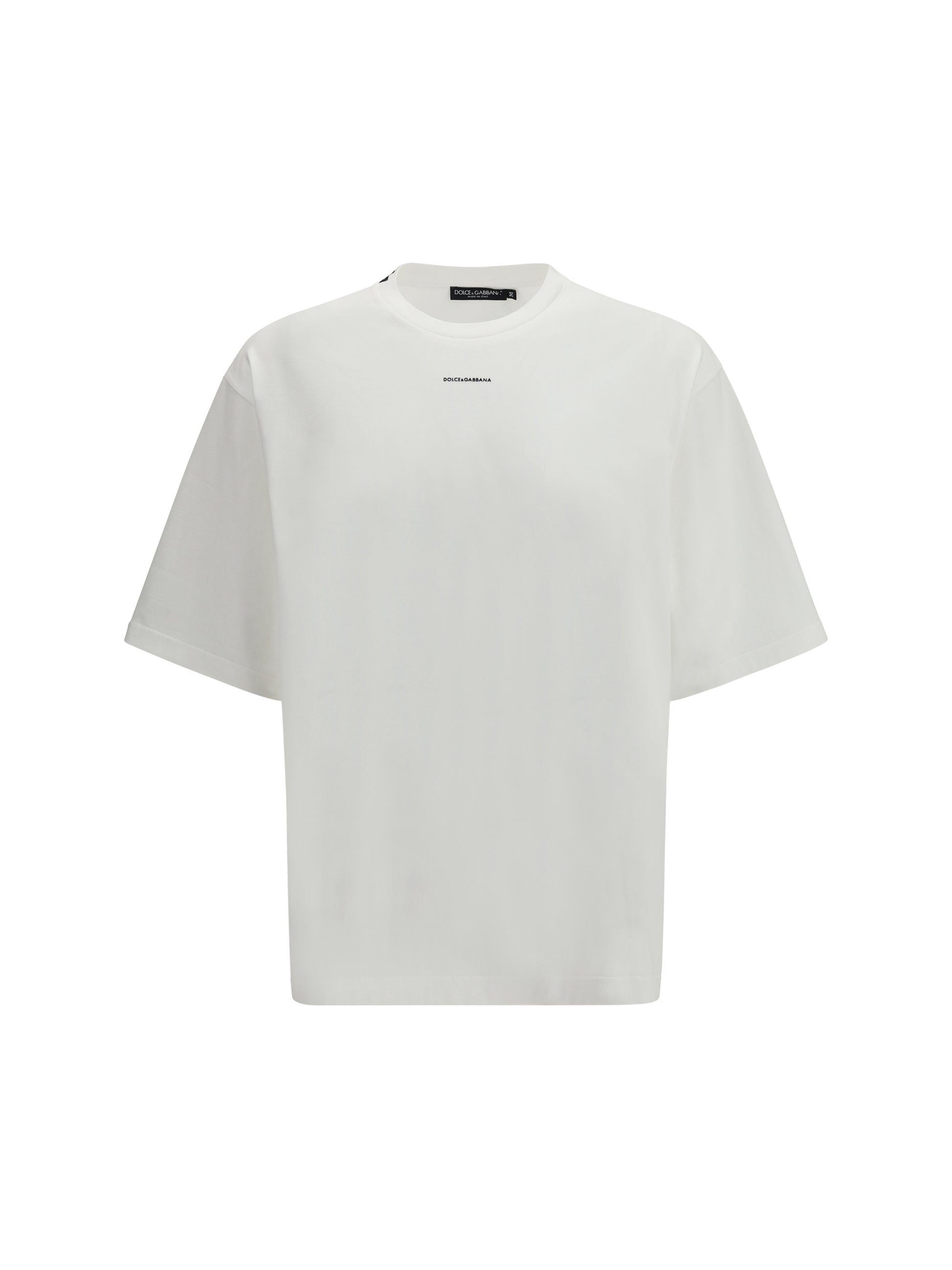 Dolce & Gabbana Men Oversized T-Shirt With Print Crew Neck DOLCE & GABBANA