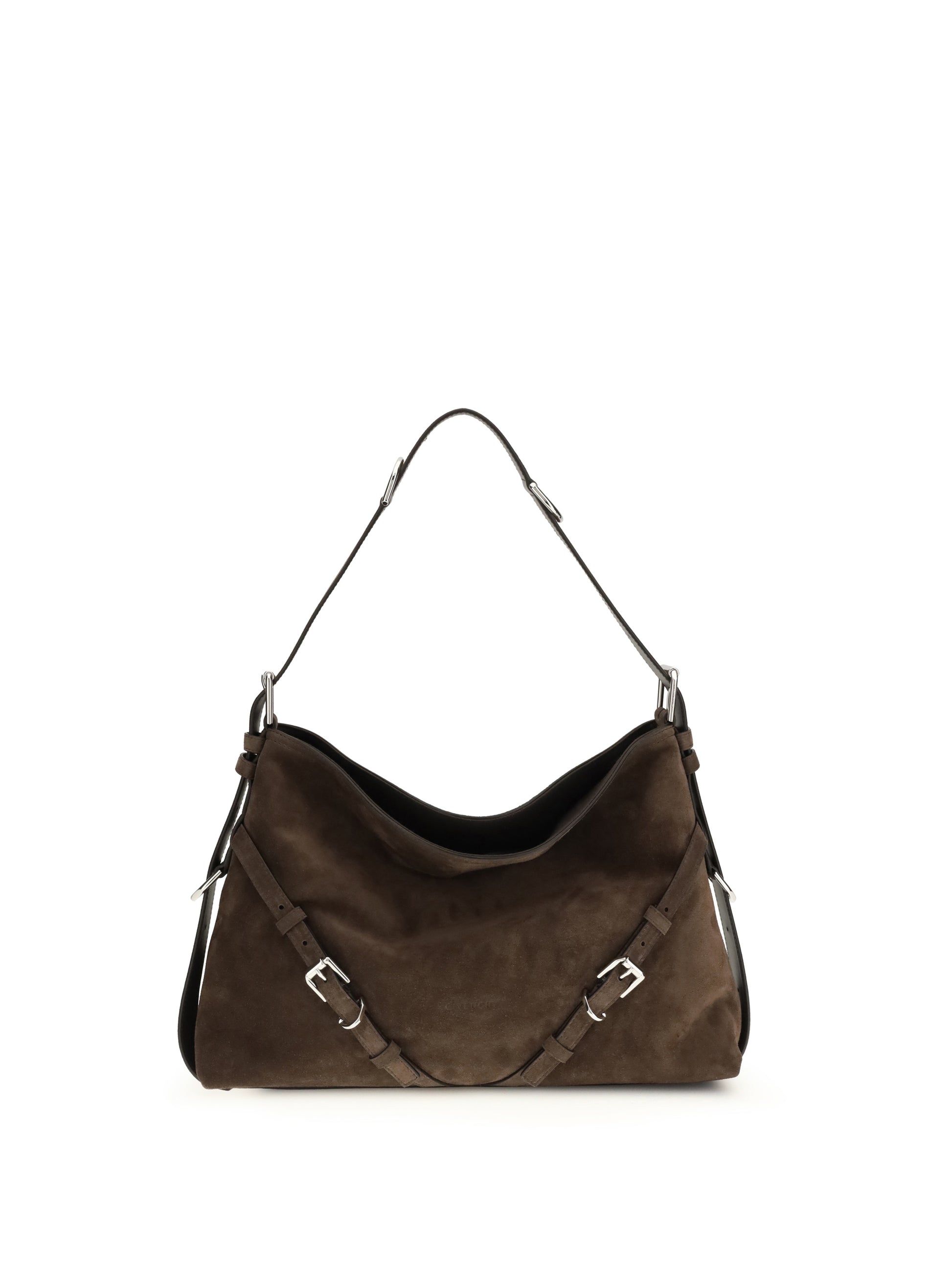 Givenchy Women Medium Voyou Shoulder Bag In Glossy Leather GIVENCHY