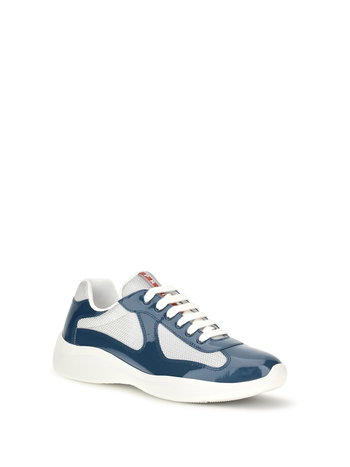 Prada Men America’S Cup Sneakers In Patent Leather And Technical Fabric PRADA