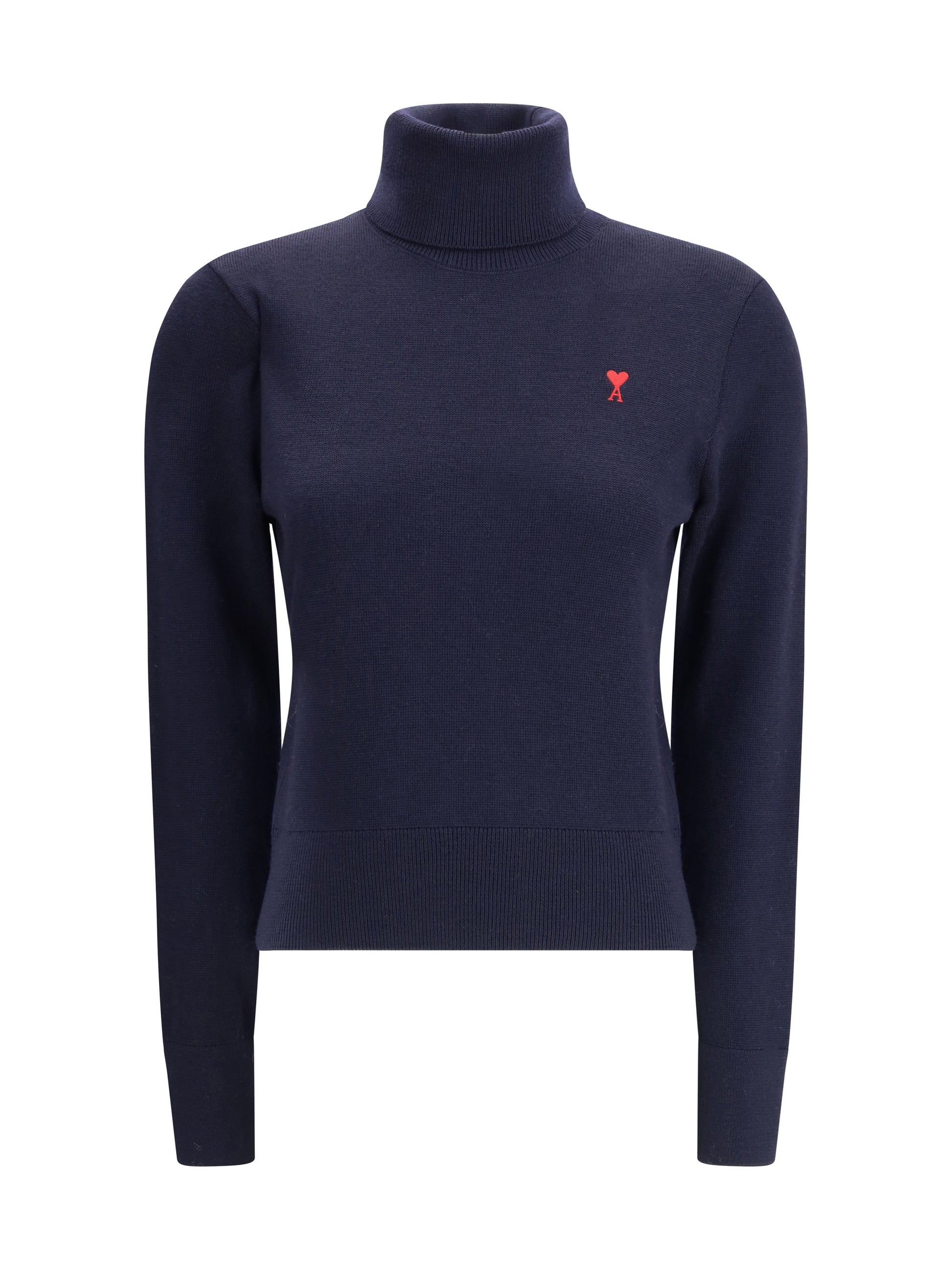 Ami Paris Women Ami De Coeur Turtleneck Sweater AMI PARIS