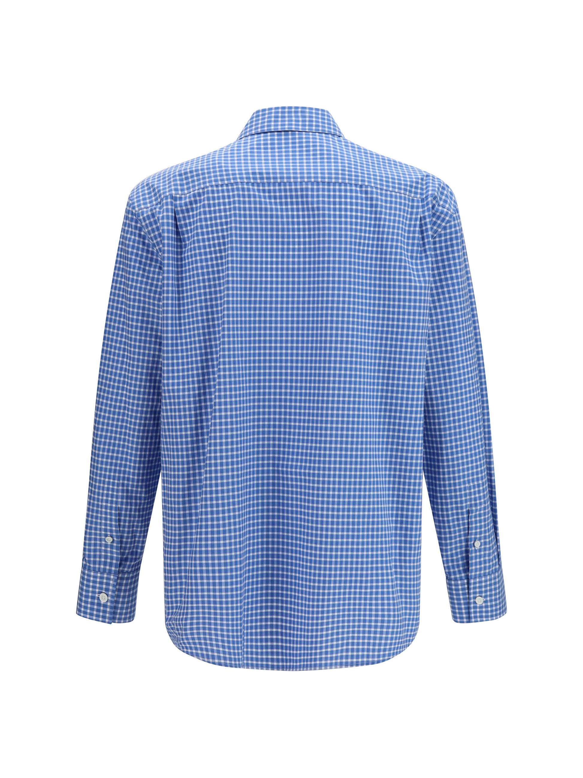 Loewe Men Textured Cotton Check Shirt LOEWE