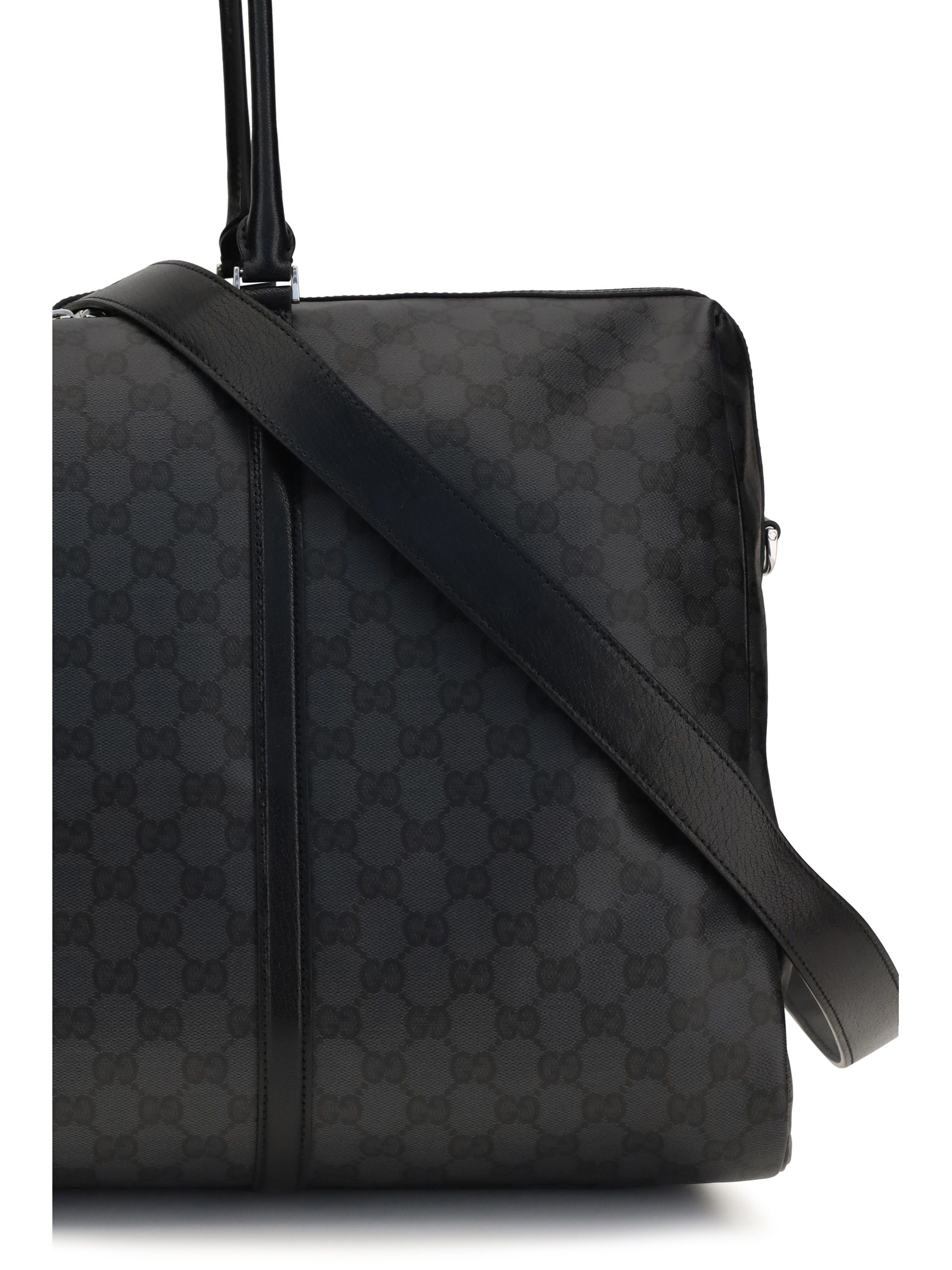 Gucci Women Gg Travel Bag With Web Stripe GUCCI