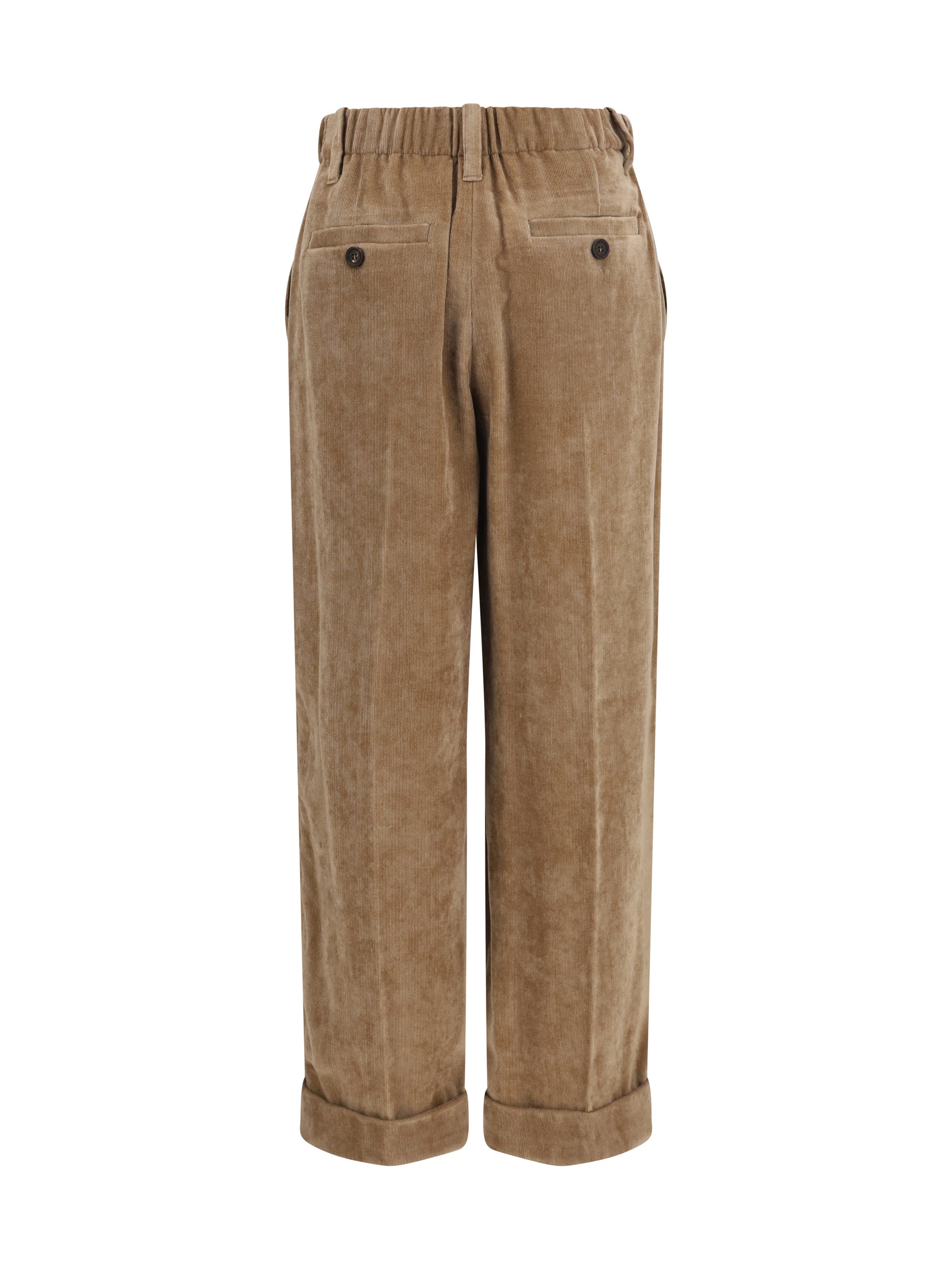 Brunello Cucinelli Women Elasticated Viscose And Cashmere Pants BRUNELLO CUCINELLI