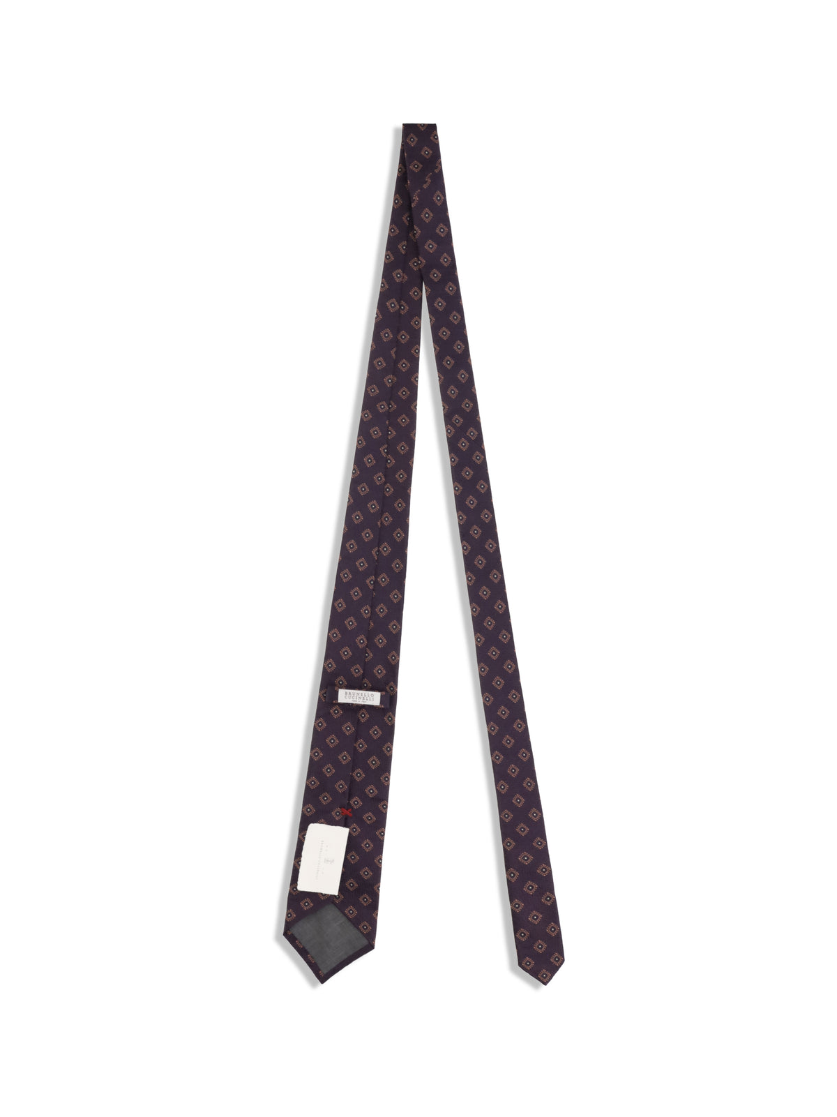Brunello Cucinelli Men Geometric Silk Tie BRUNELLO CUCINELLI