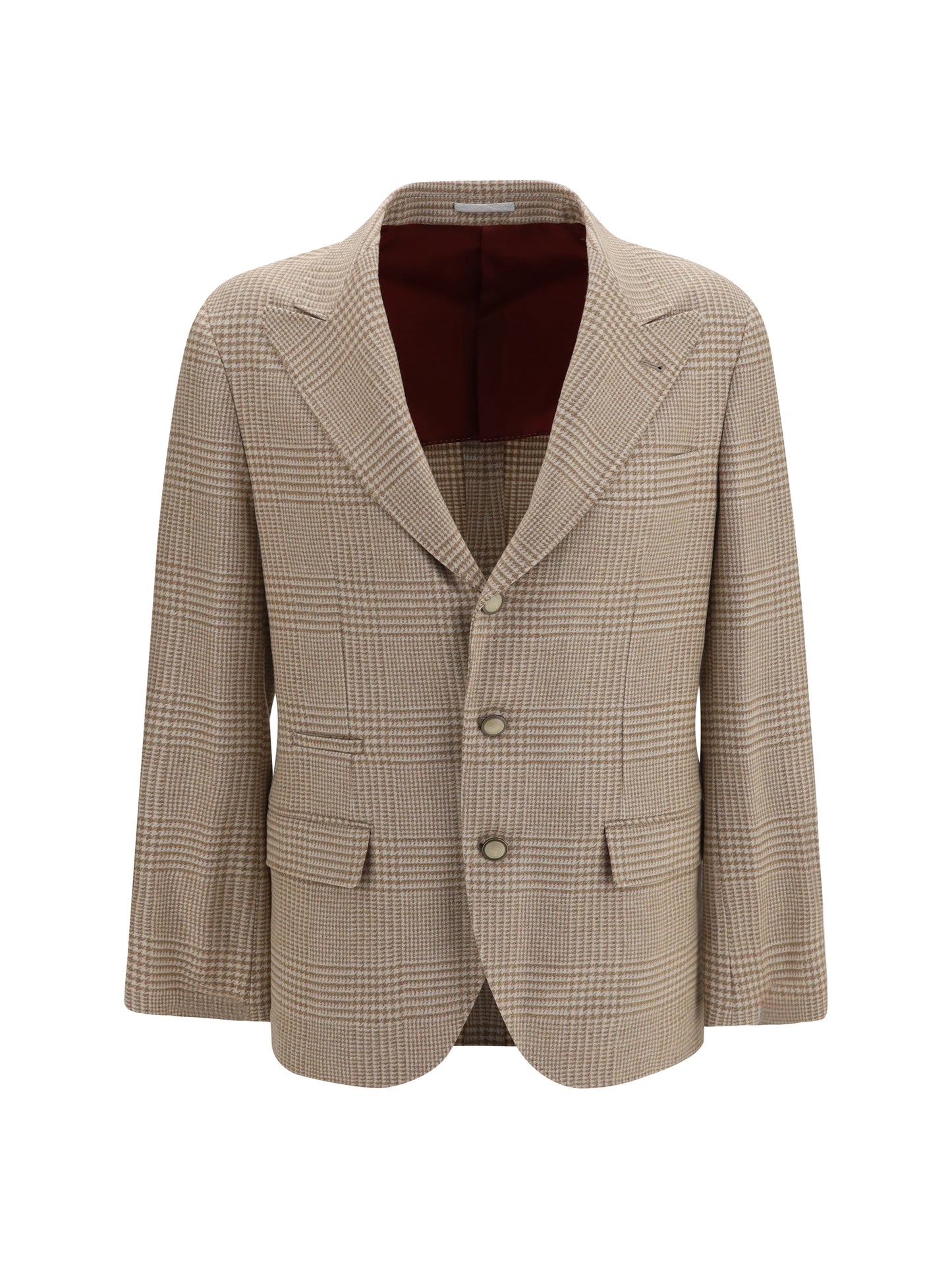 Brunello Cucinelli Men Single Breasted Checked Blazer BRUNELLO CUCINELLI