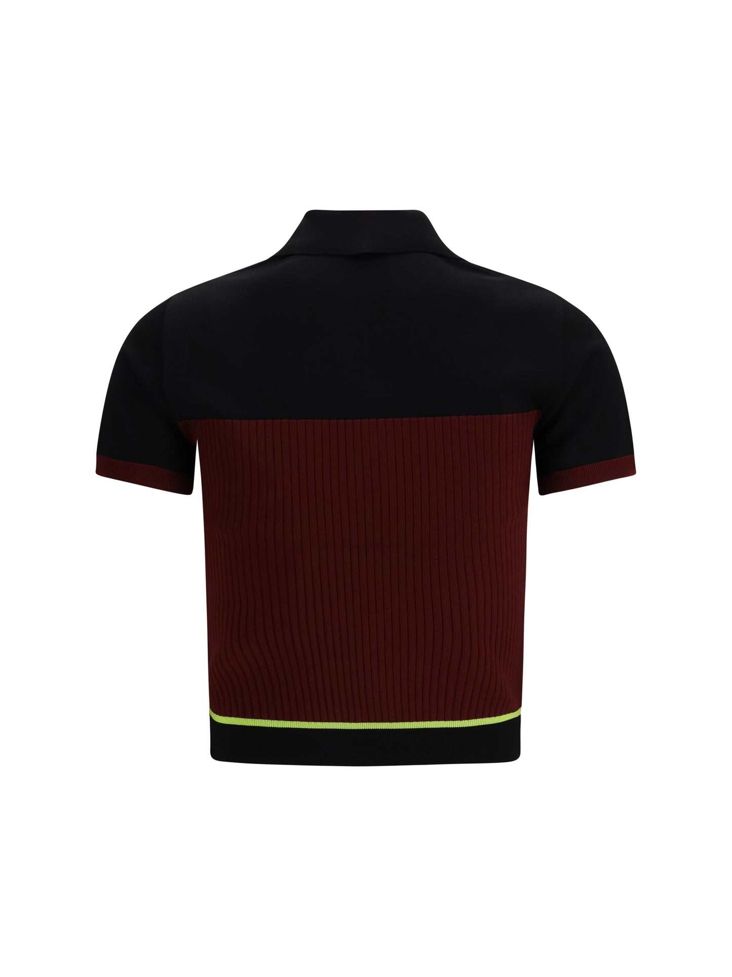 Casablanca Women Striped Short-Sleeve Polo Shirt CASABLANCA