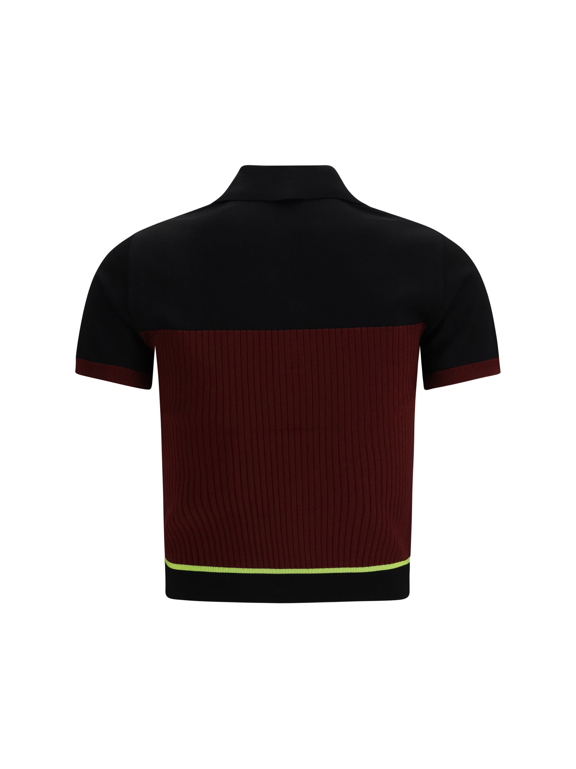 Casablanca Women Striped Short-Sleeve Polo Shirt CASABLANCA
