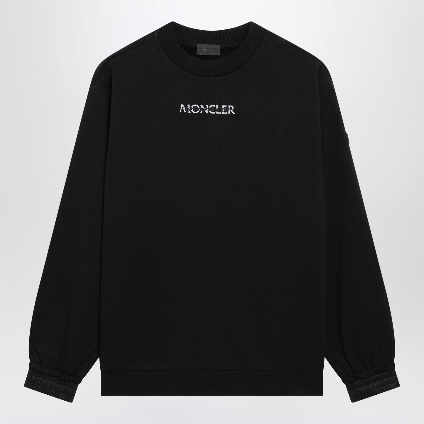 Moncler Black Cotton Sweatshirt With Logo Women MONCLER