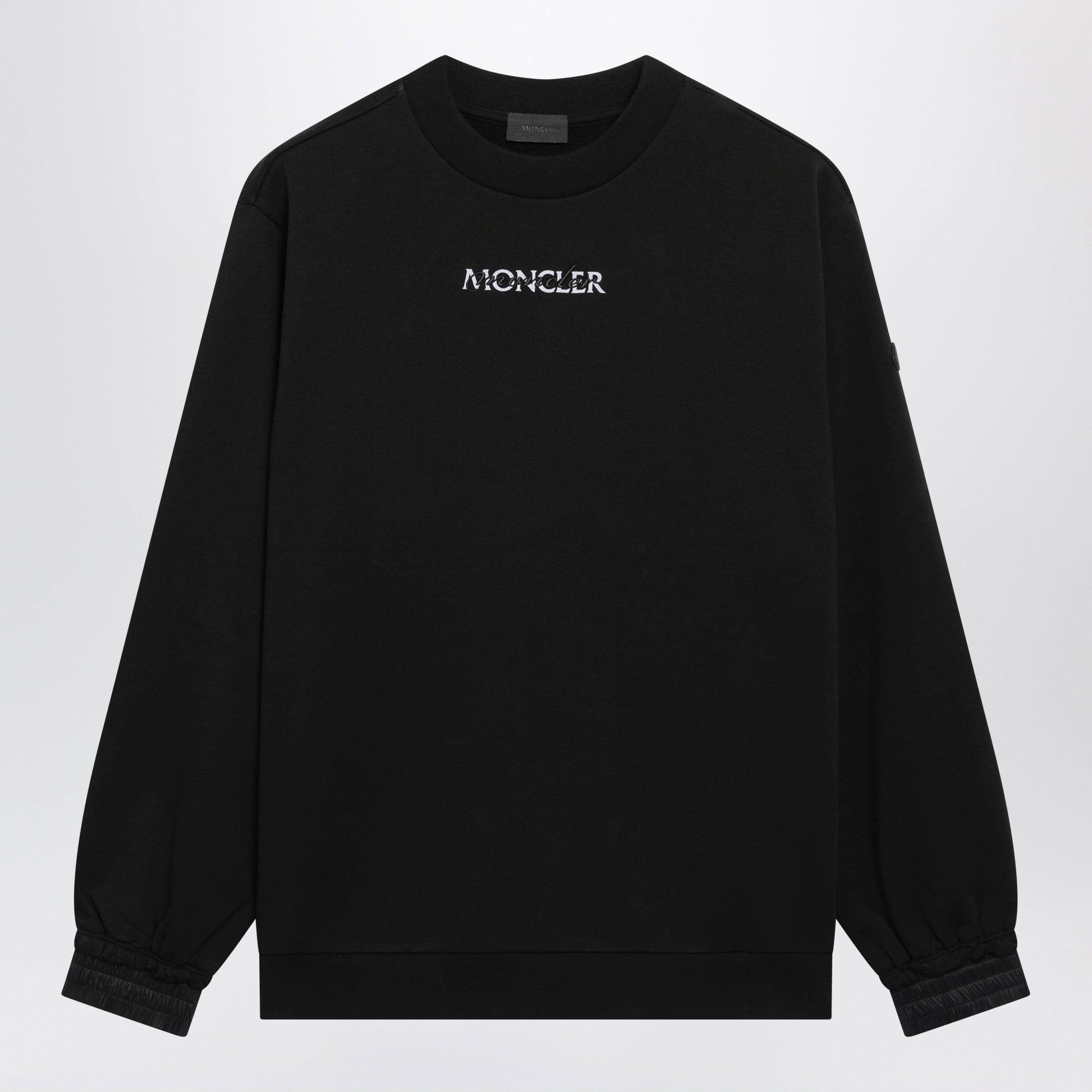 Moncler Black Cotton Sweatshirt With Logo Women MONCLER