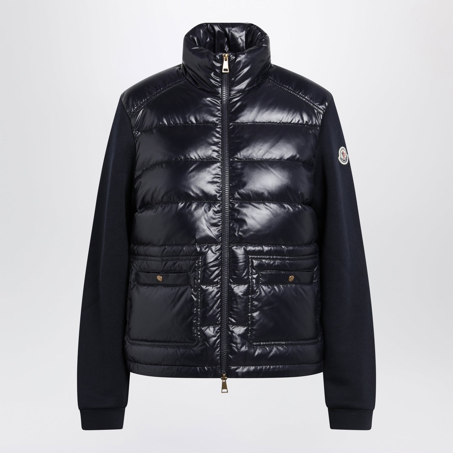 Moncler Navy Padded Zip-Up Sweatshirt Women MONCLER