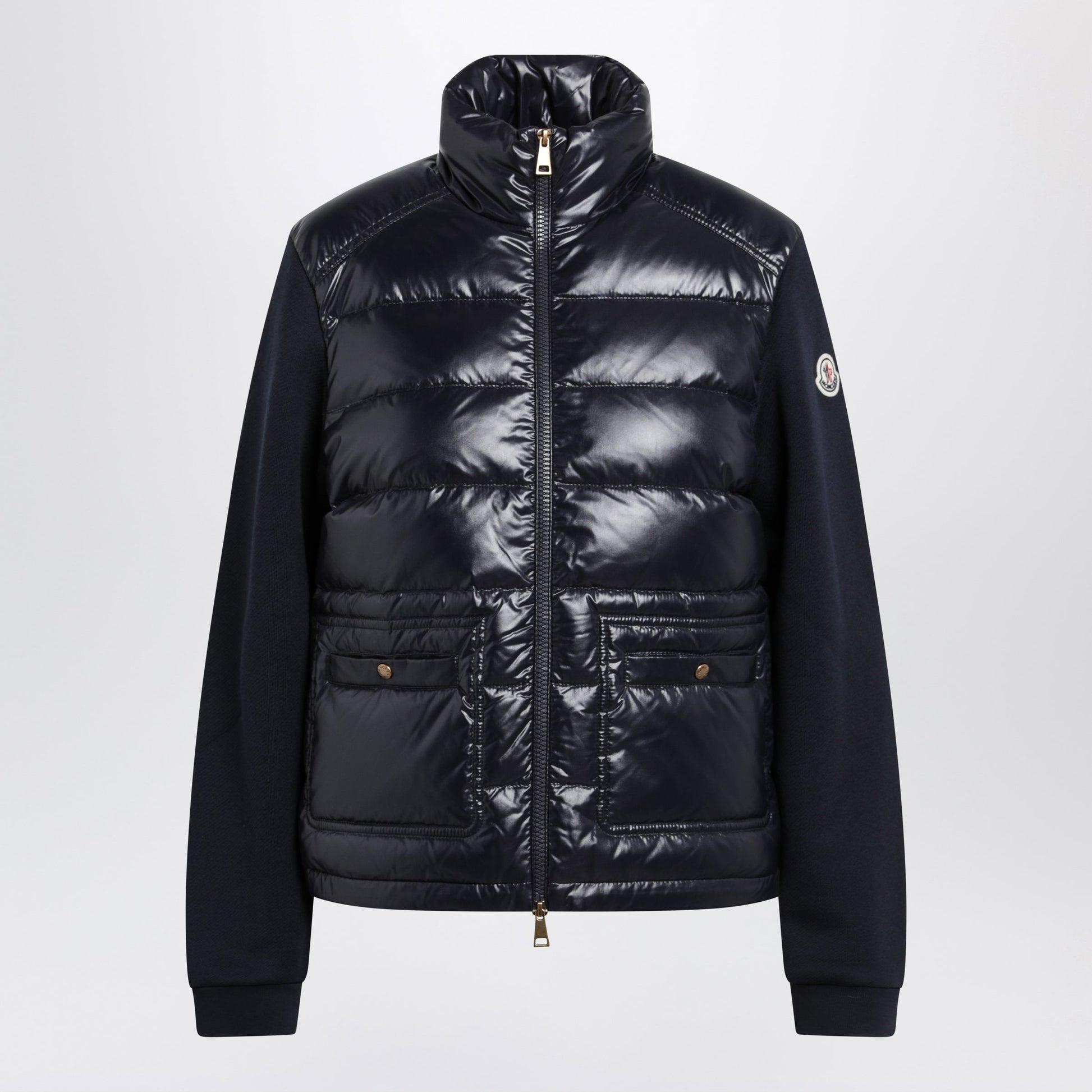Moncler Navy Padded Zip-Up Sweatshirt Women MONCLER