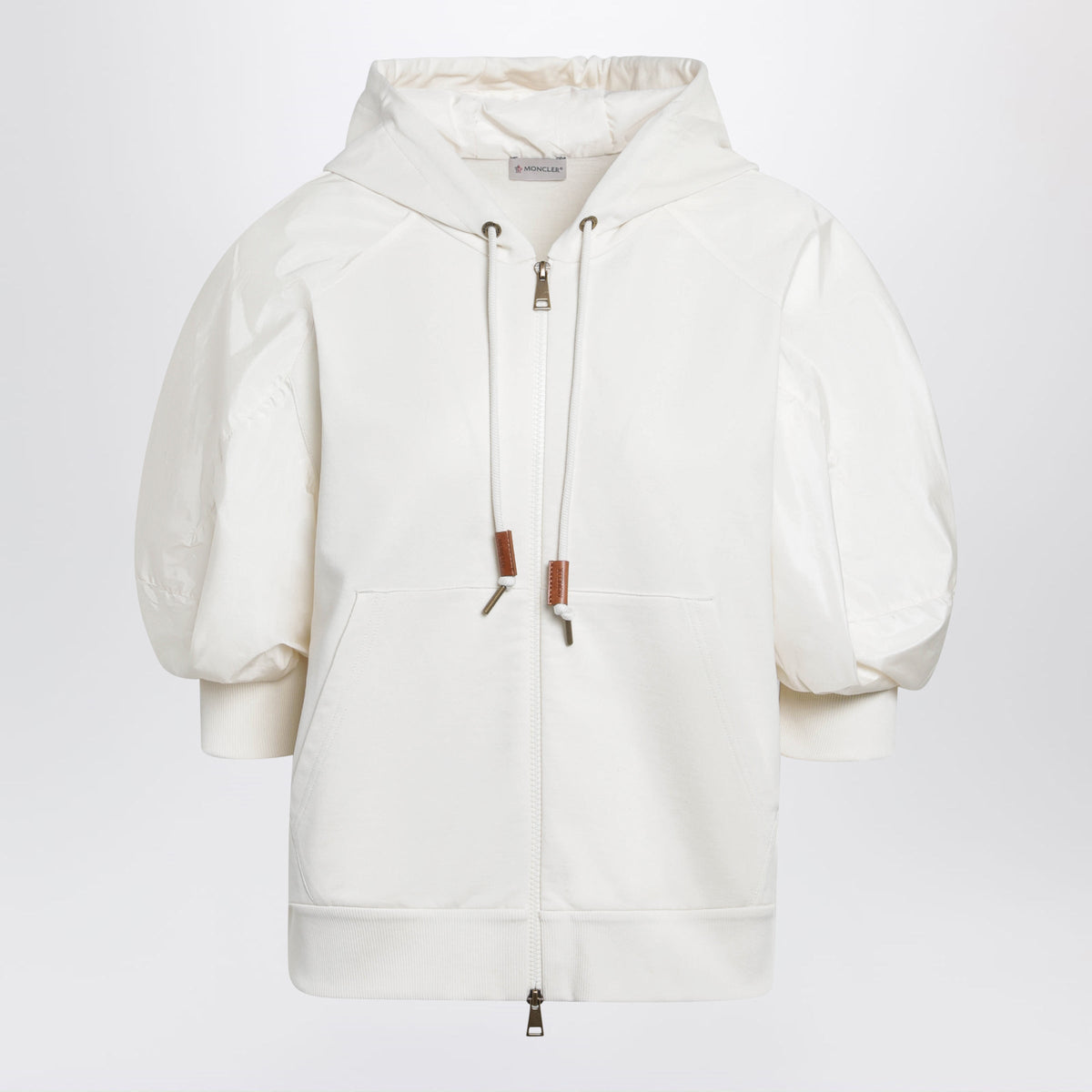 Moncler White Short-Sleeve Jersey Sweatshirt Women MONCLER