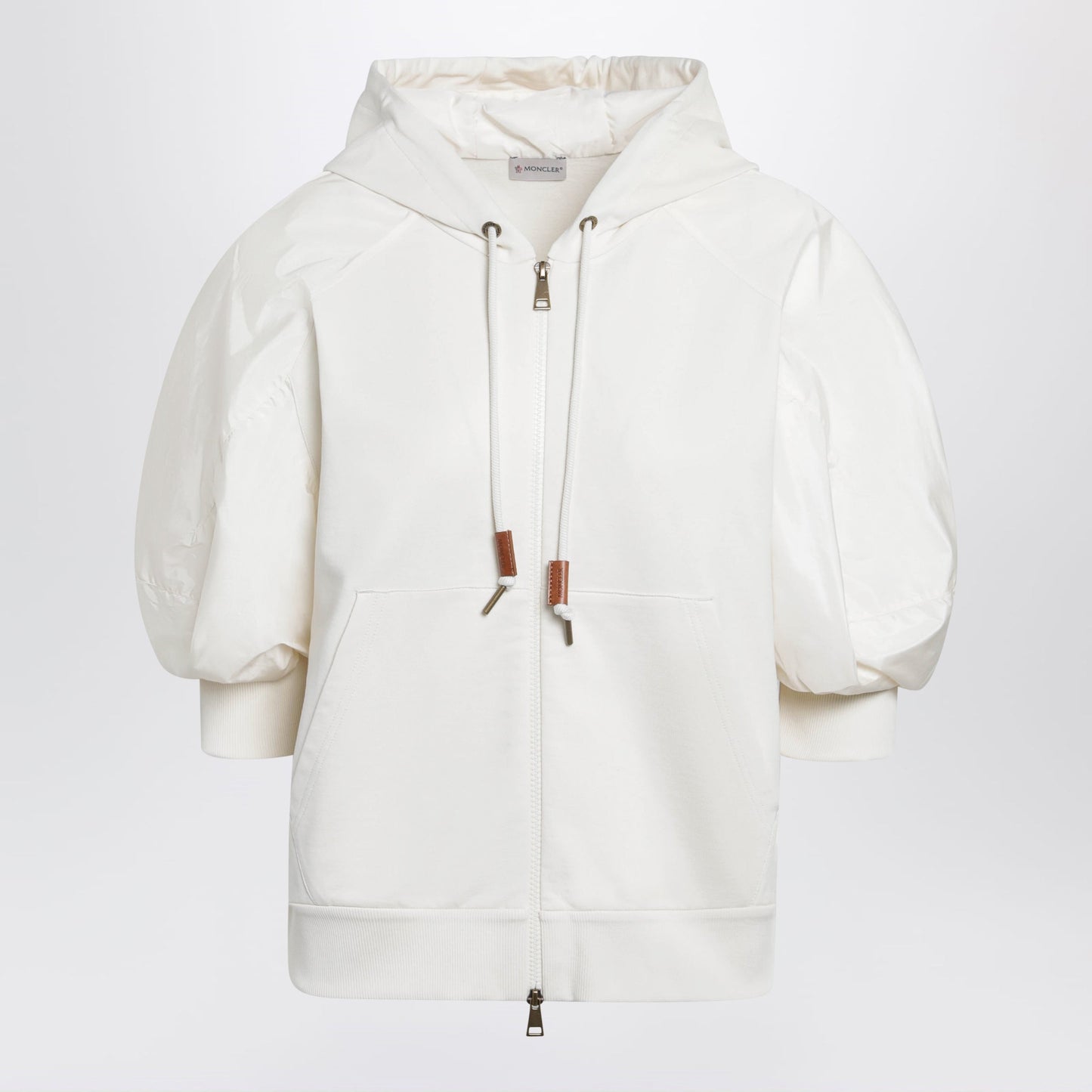 Moncler White Short-Sleeve Jersey Sweatshirt Women MONCLER
