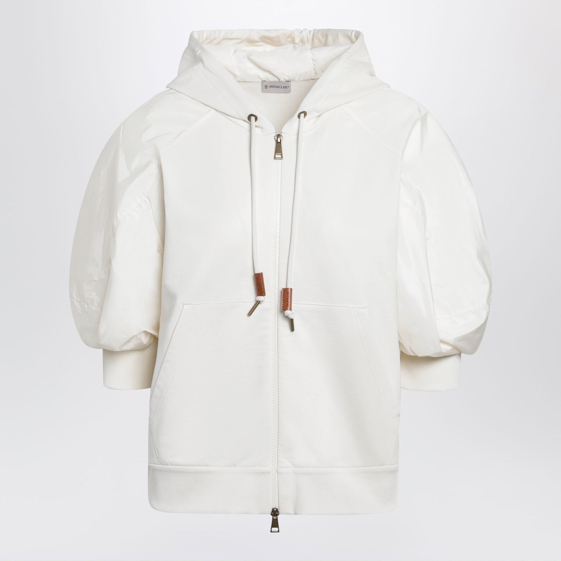 Moncler White Short-Sleeve Jersey Sweatshirt Women MONCLER