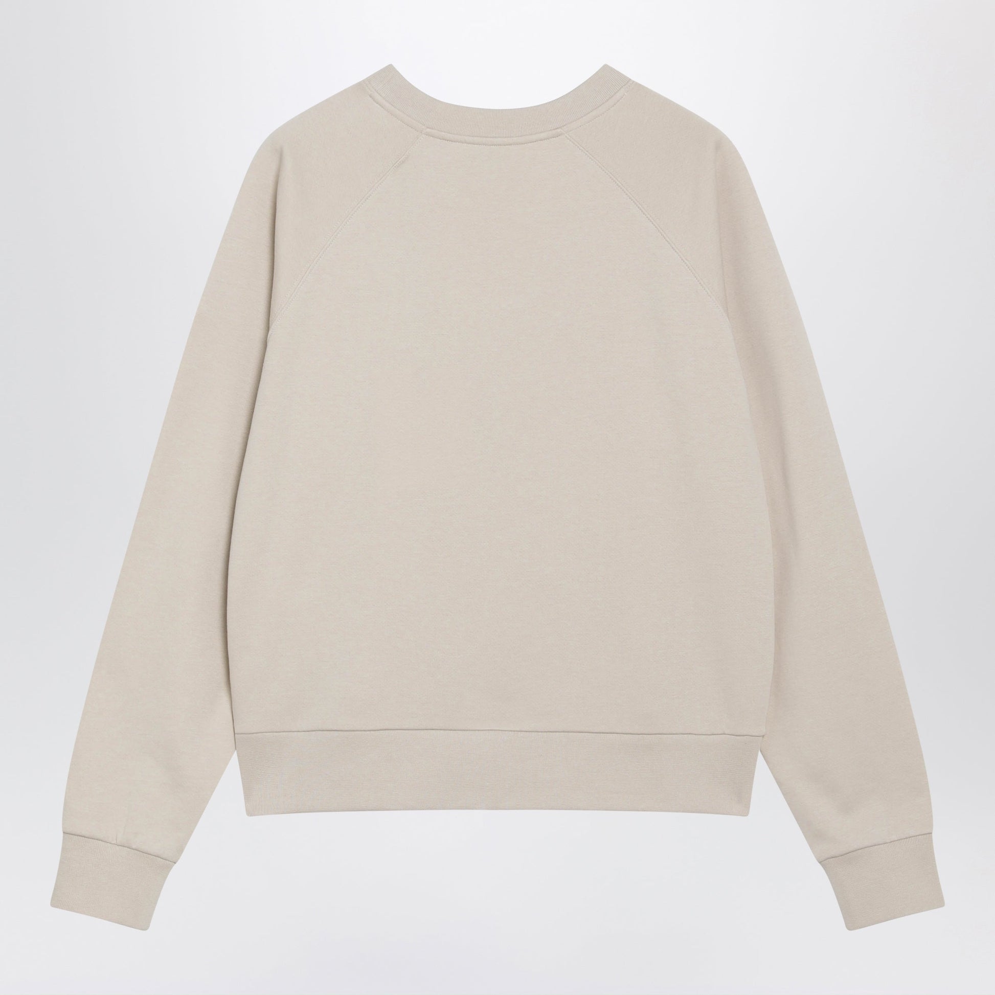 Moncler Light Beige Sweatshirt With Logo Embroidery Women MONCLER