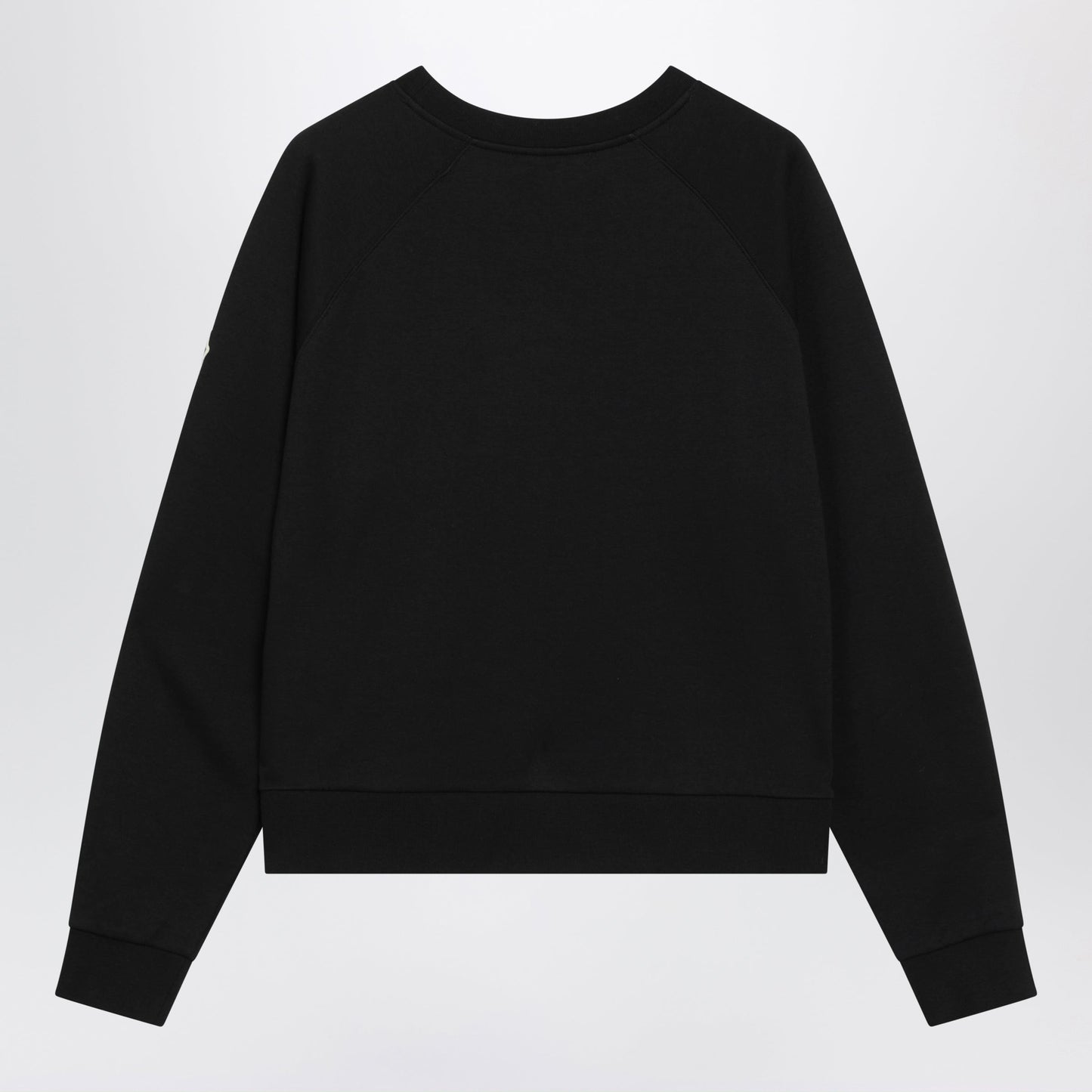 Moncler Black Sweatshirt With Logo Embroidery Women MONCLER