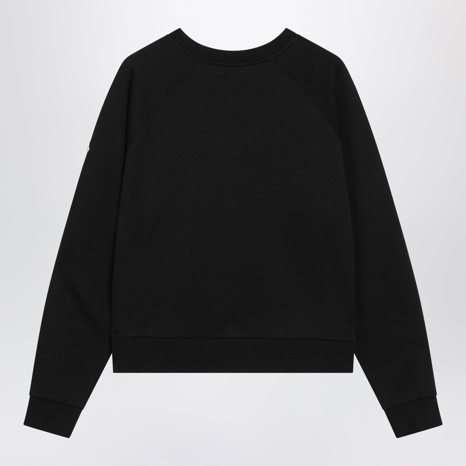 Moncler Black Sweatshirt With Logo Embroidery Women MONCLER