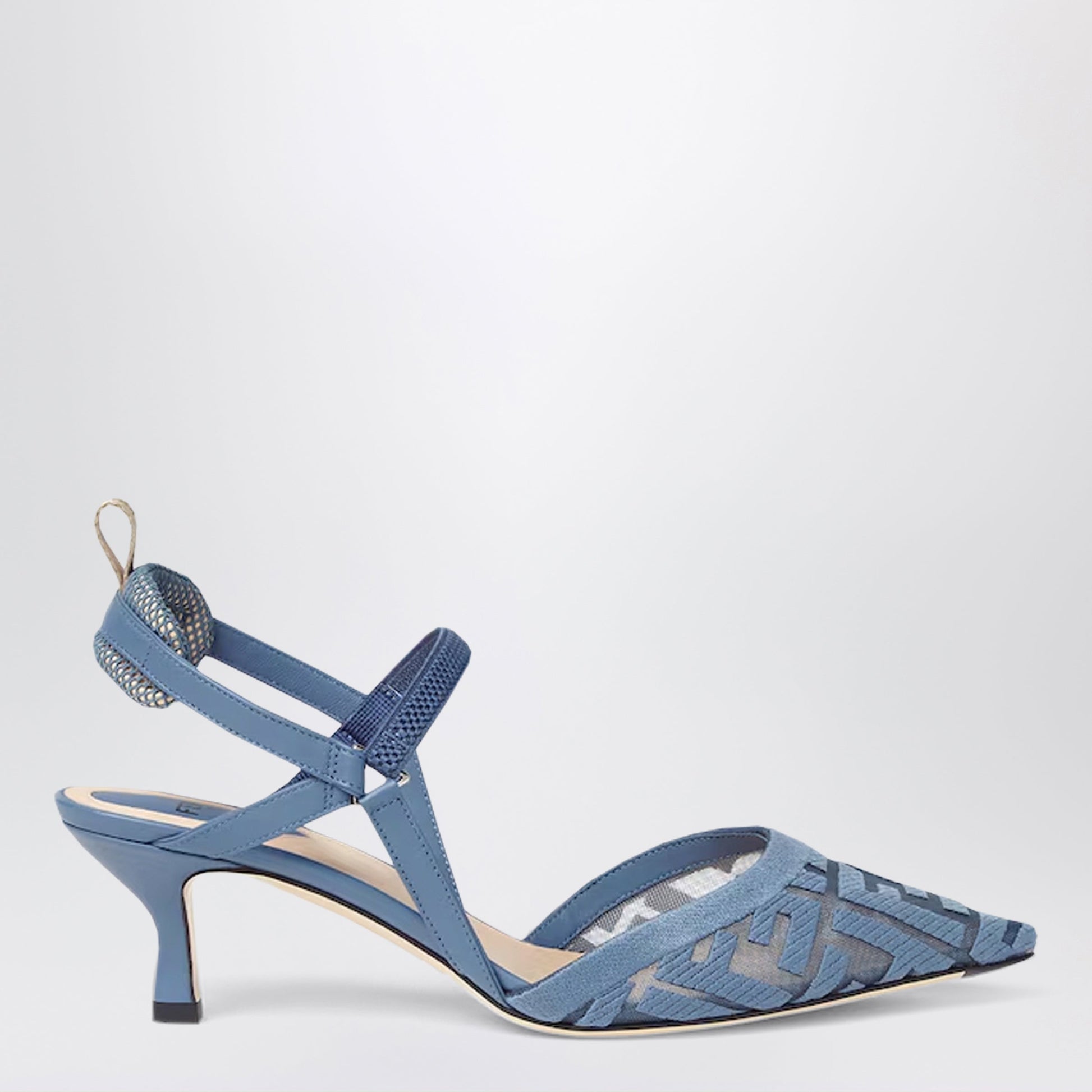 Fendi Light Blue Colibrã¬ Lite Slingback Women FENDI