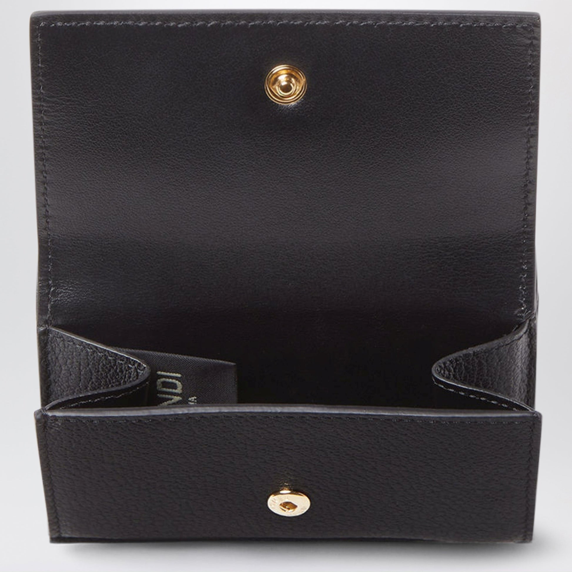Fendi Black Mini Leather Wallet Women FENDI
