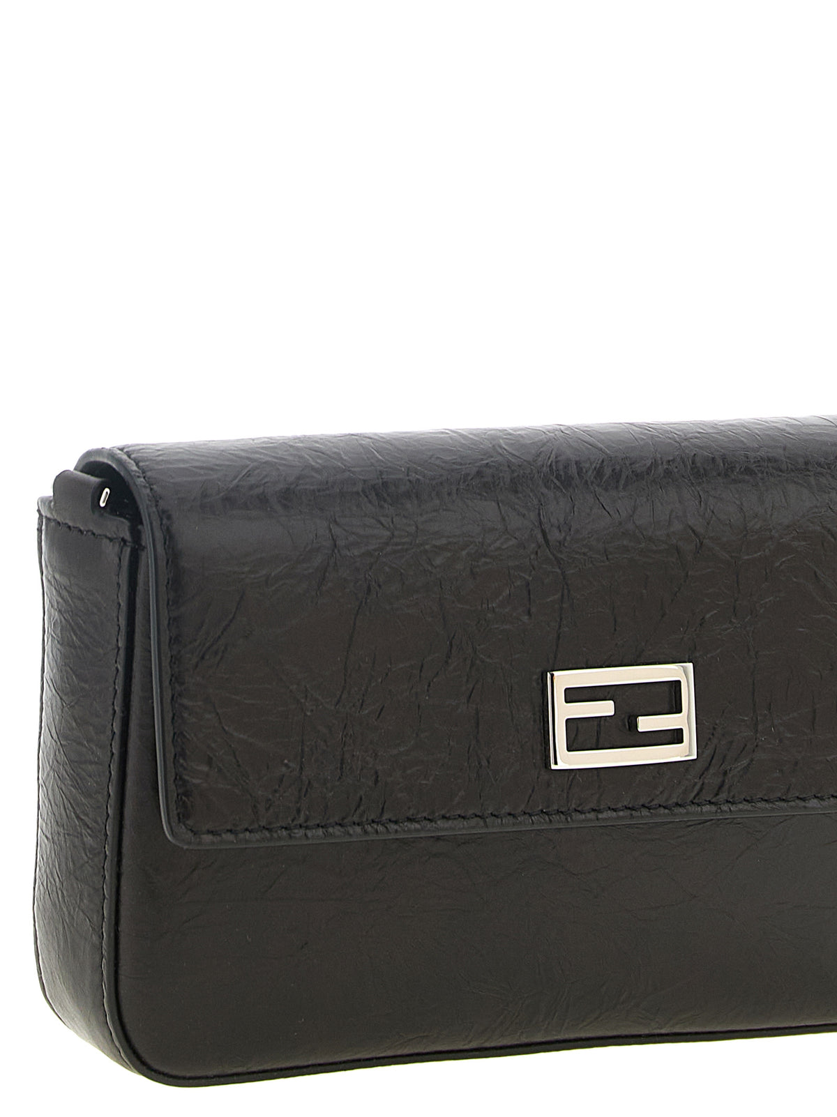 Fendi Women Black 'Tube' Wallet On Chain FENDI