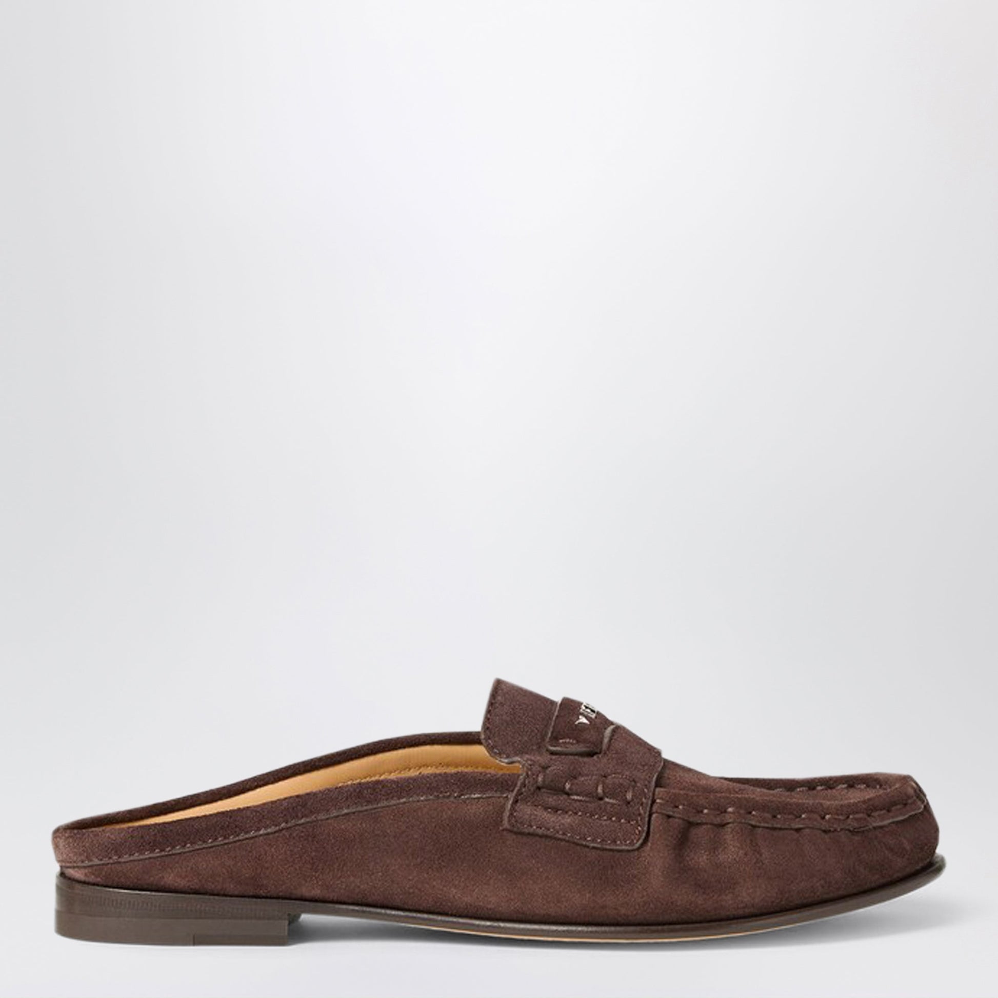 Fendi Fendi Scrunch Sabots In Burnt Mogano Suede Women FENDI