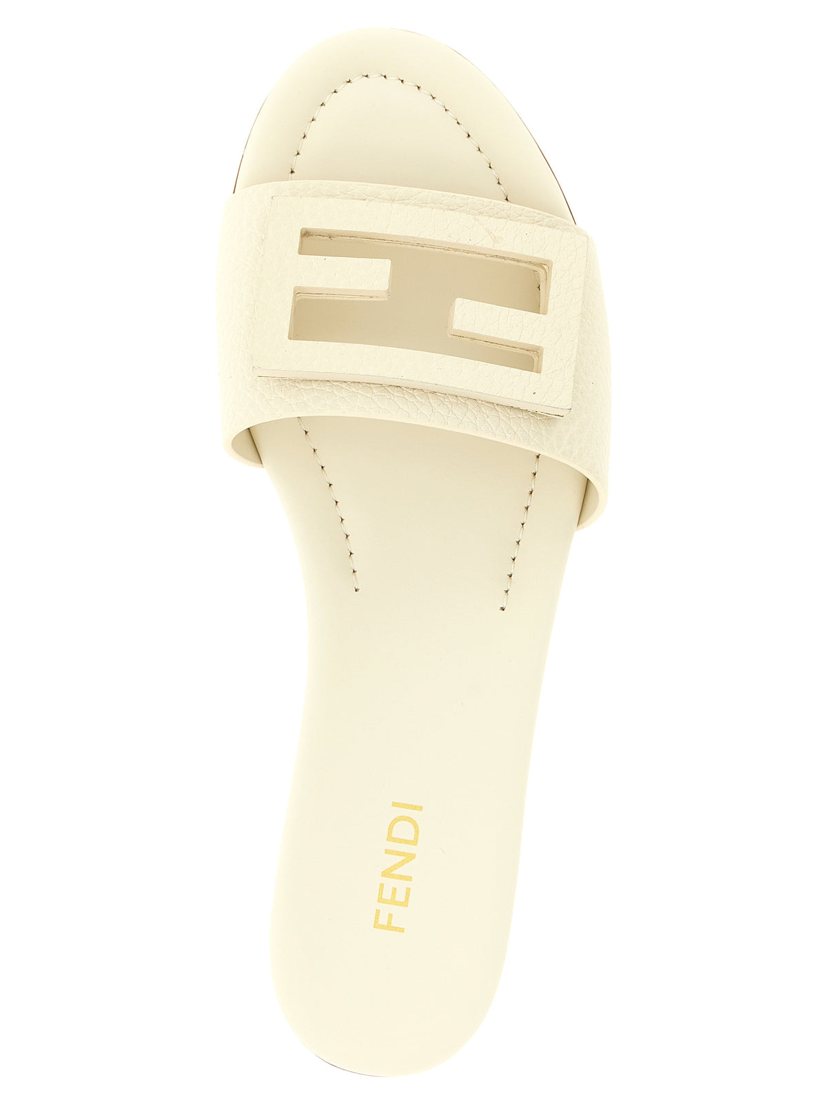 Fendi Women White 'Tube' Slides FENDI