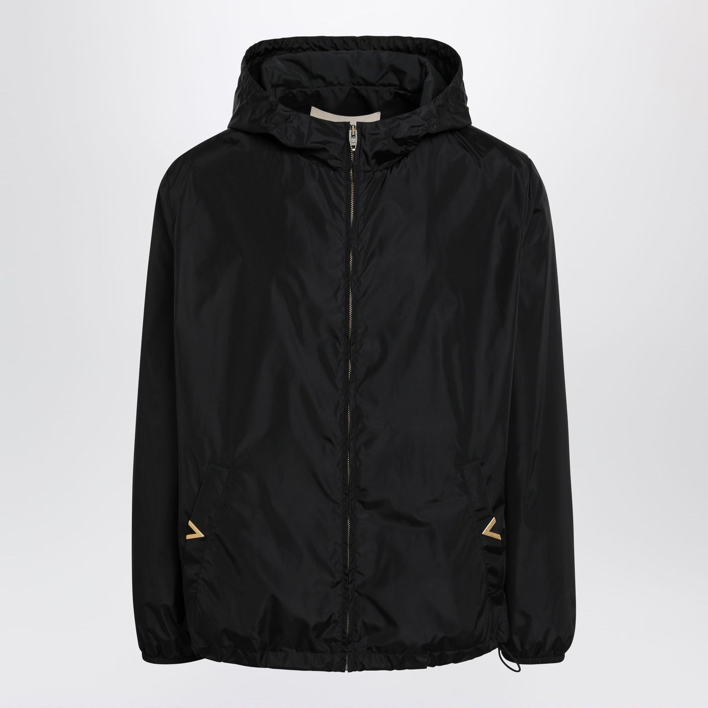 Valentino Black Windbreaker With Vgold Detail Men VALENTINO