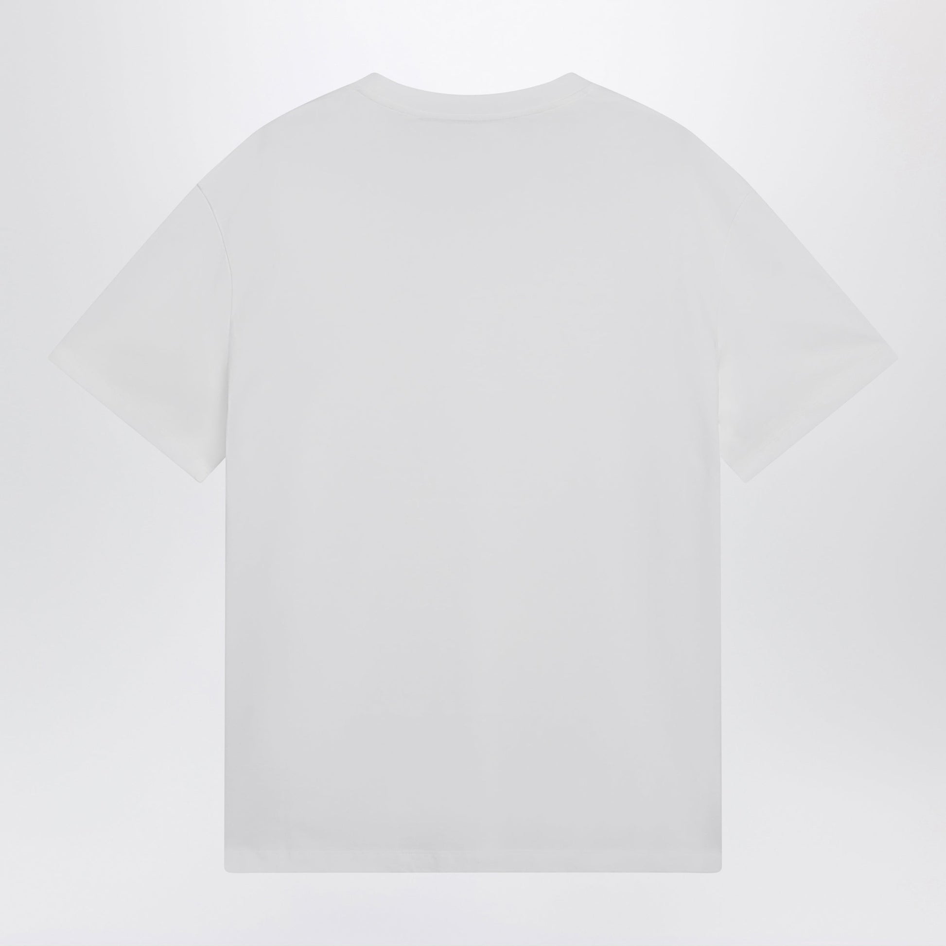 Valentino White Cotton T-Shirt With Vgold Men VALENTINO