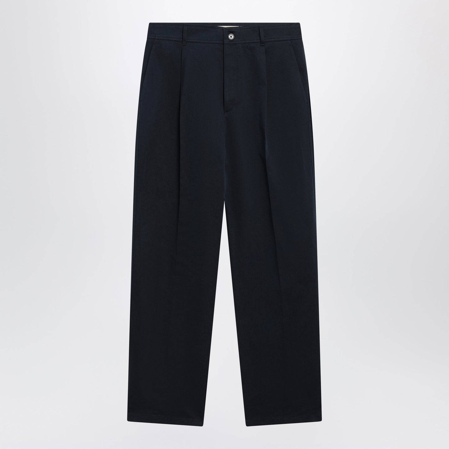 Valentino Navy Blue Cotton Trousers Men VALENTINO