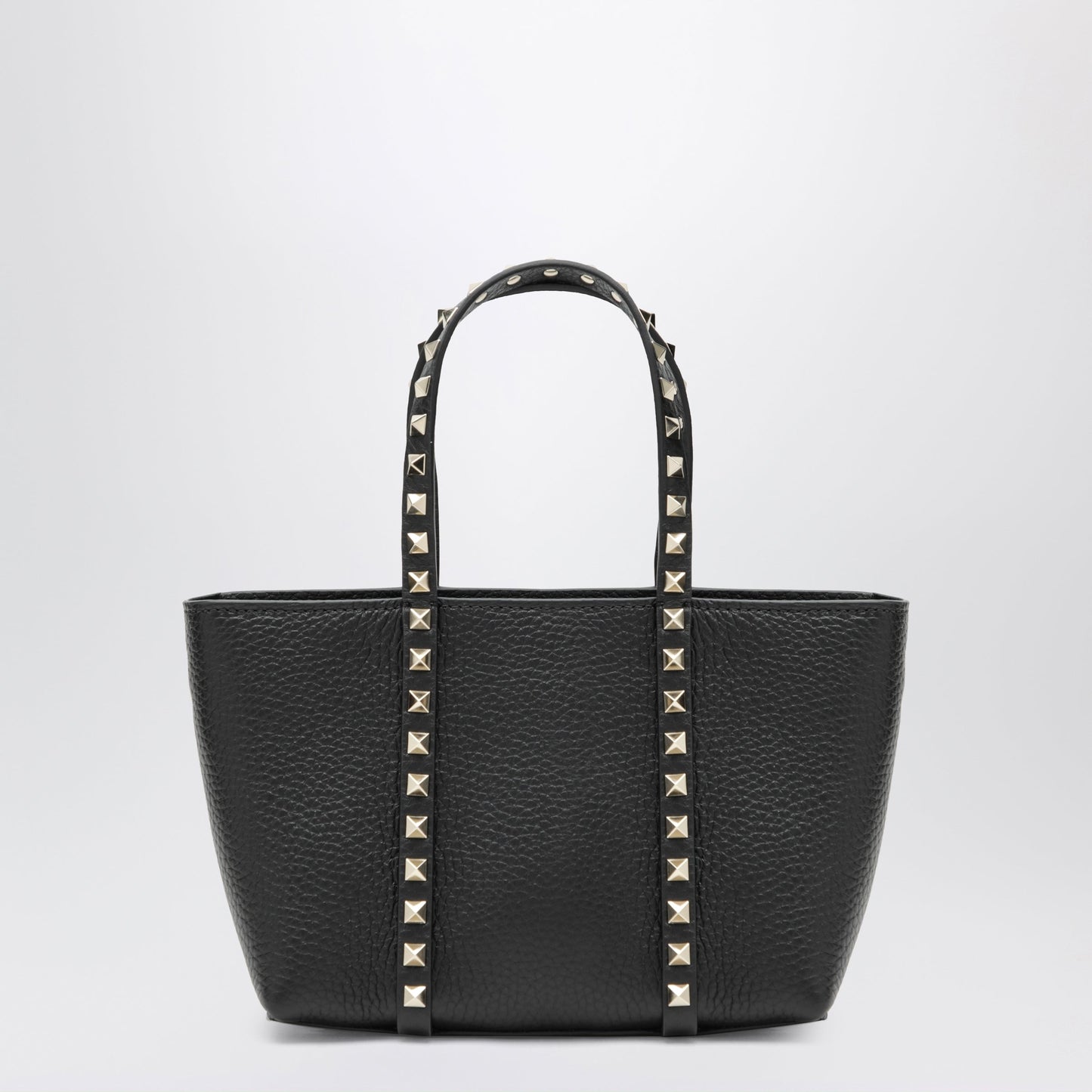 Valentino Garavani Black Rockstud Bag In Grained Calfskin Women VALENTINO GARAVANI