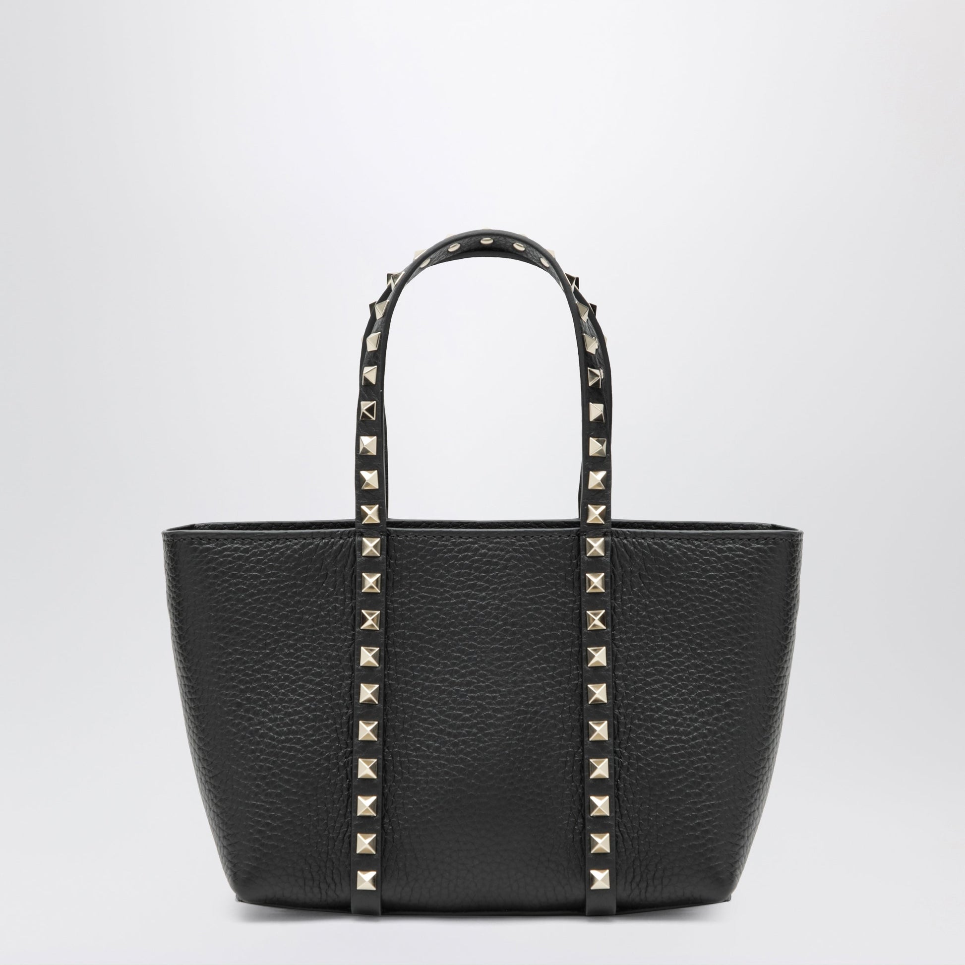 Valentino Garavani Black Rockstud Bag In Grained Calfskin Women VALENTINO GARAVANI