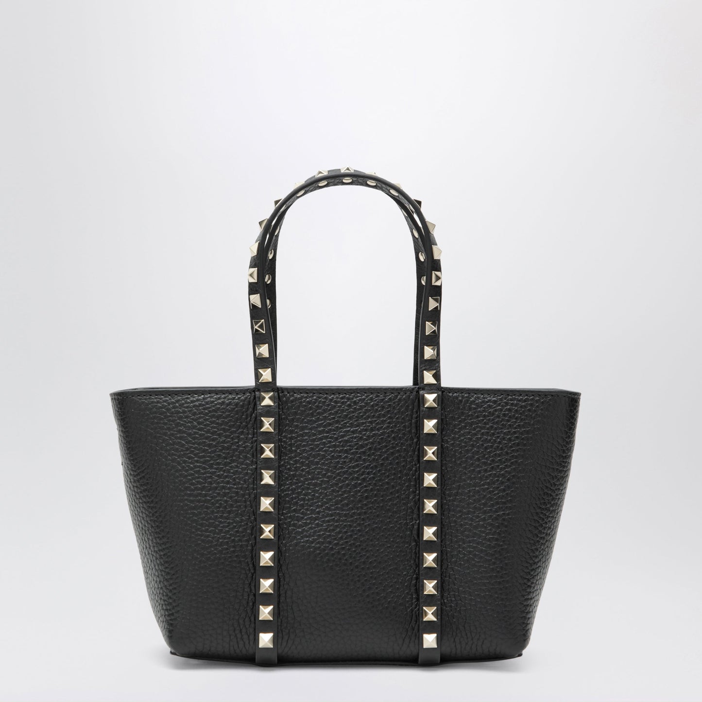 Valentino Garavani Black Rockstud Bag In Grained Calfskin Women VALENTINO GARAVANI