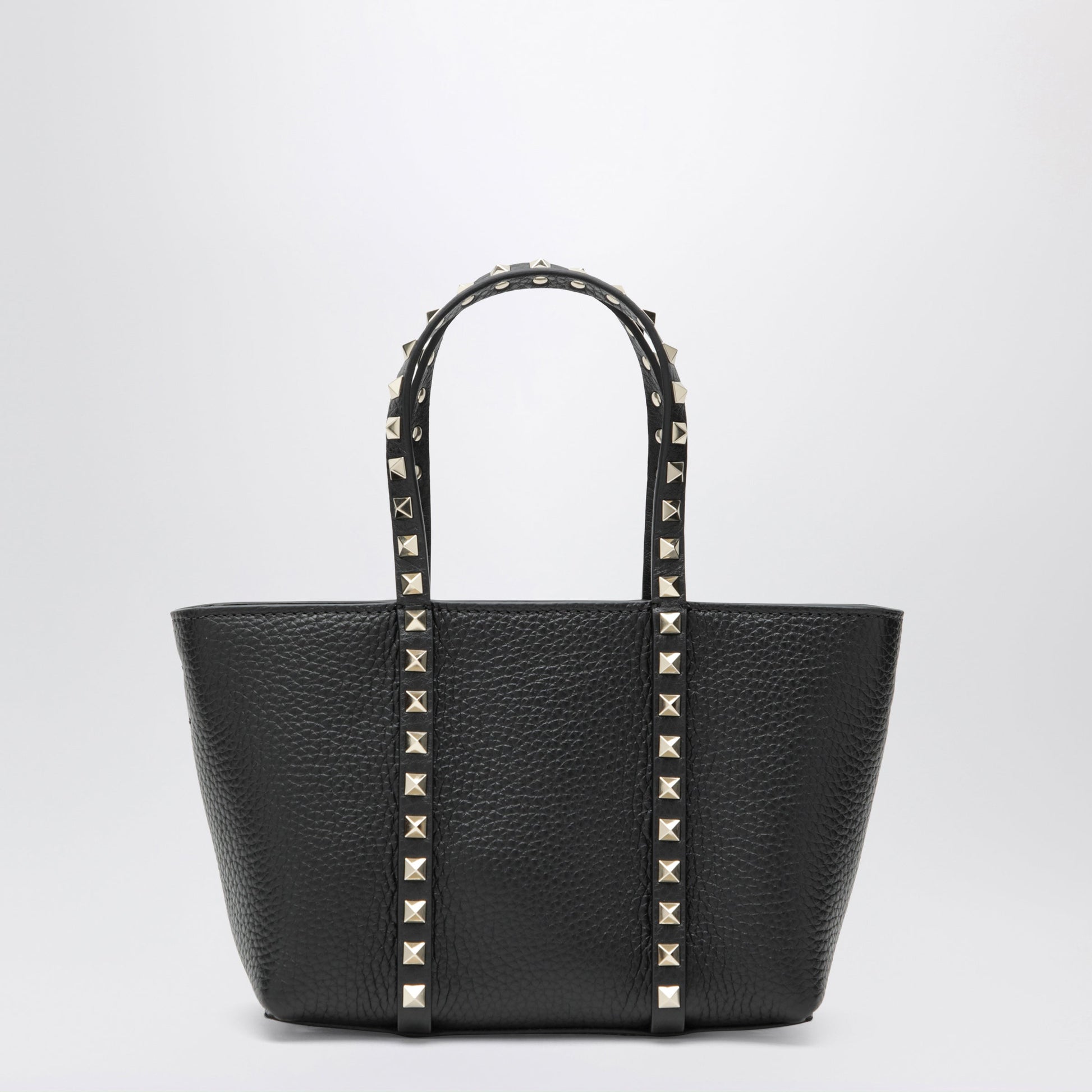 Valentino Garavani Black Rockstud Bag In Grained Calfskin Women VALENTINO GARAVANI