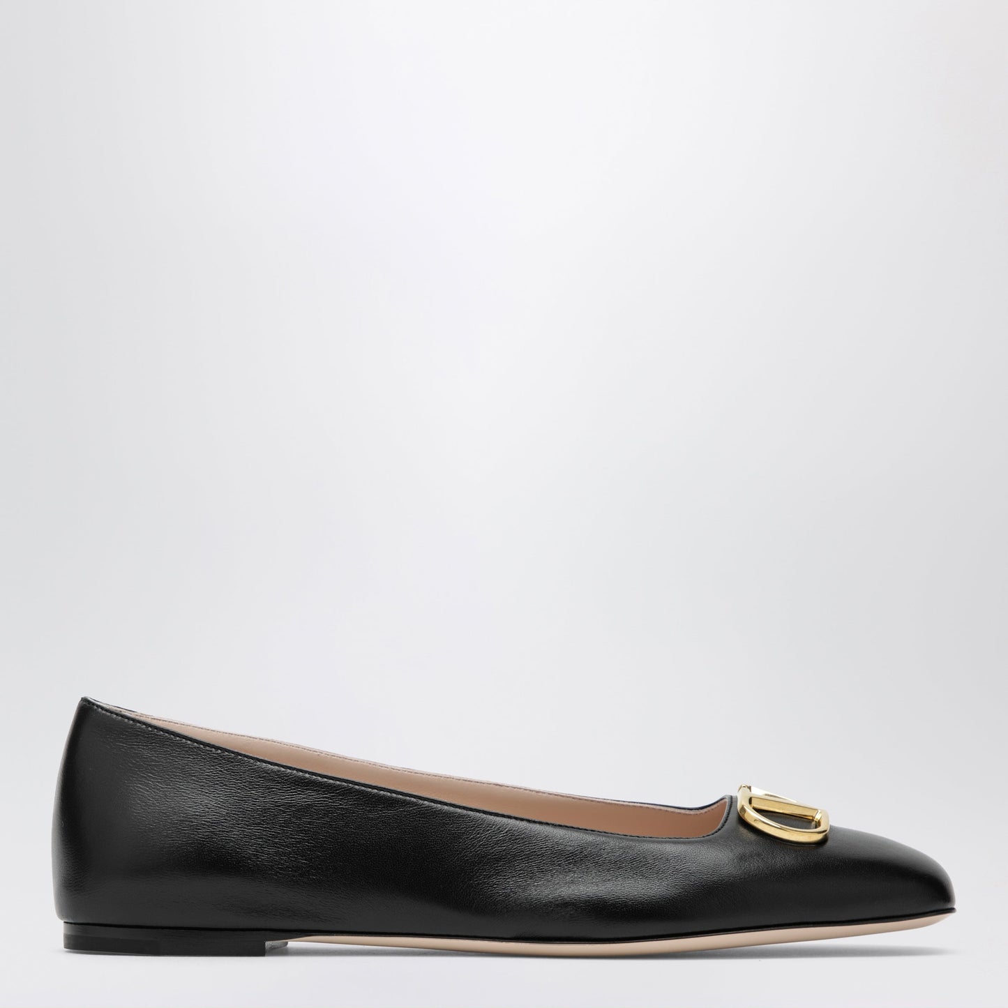 Valentino Garavani Black Vlogo Signature Ballerina Flats In Nappa Leather Women VALENTINO GARAVANI