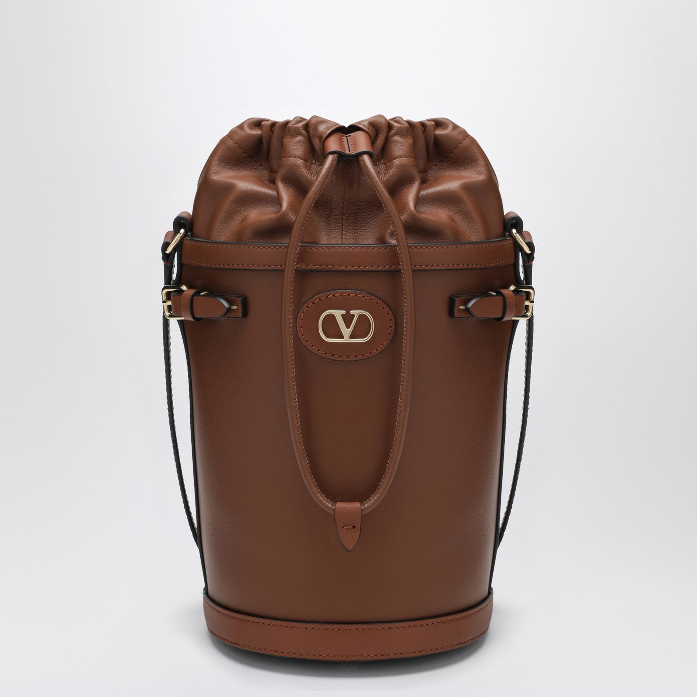 Valentino Garavani Vlogo Signature Bucket Bag In Tobacco Women VALENTINO GARAVANI