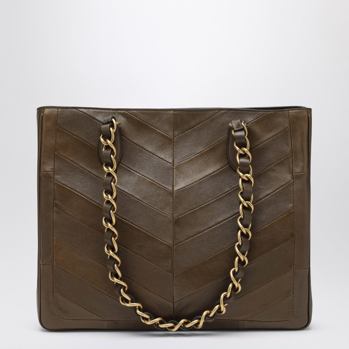 Valentino Garavani Laseine Shopping Bag In Tundra Green Women VALENTINO GARAVANI
