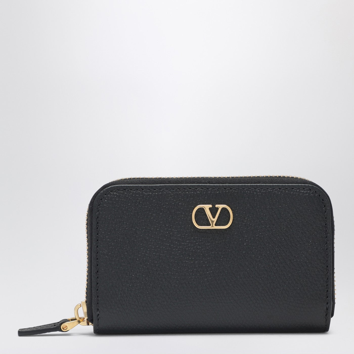 Valentino Garavani Vlogo Signature Zip Wallet Black Women VALENTINO GARAVANI