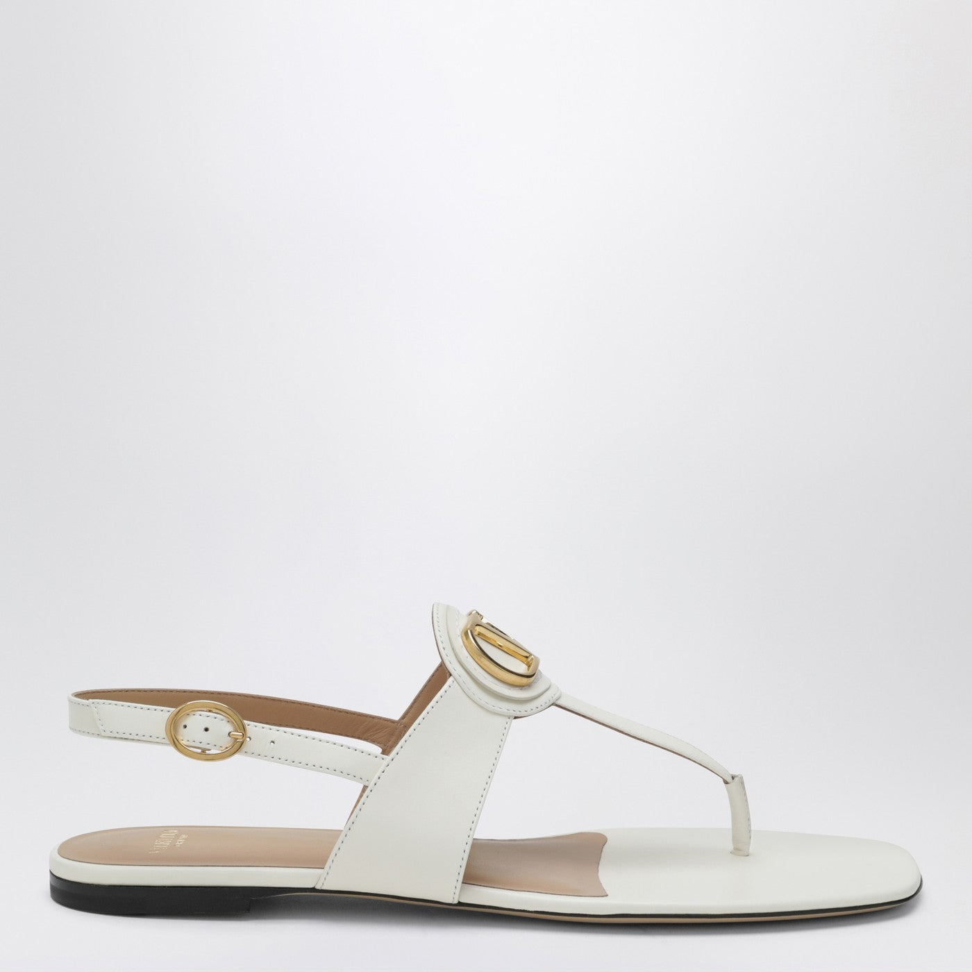 Valentino Garavani Ivory Vlogo Signature Thong Sandals Women VALENTINO GARAVANI